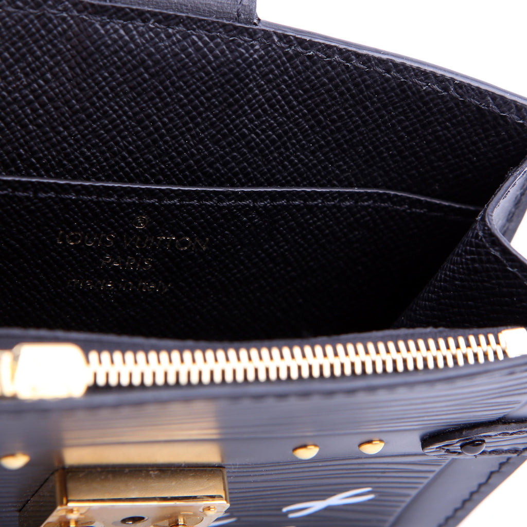 Louis Vuitton Trunk Multicartes Card Holder Epi Black