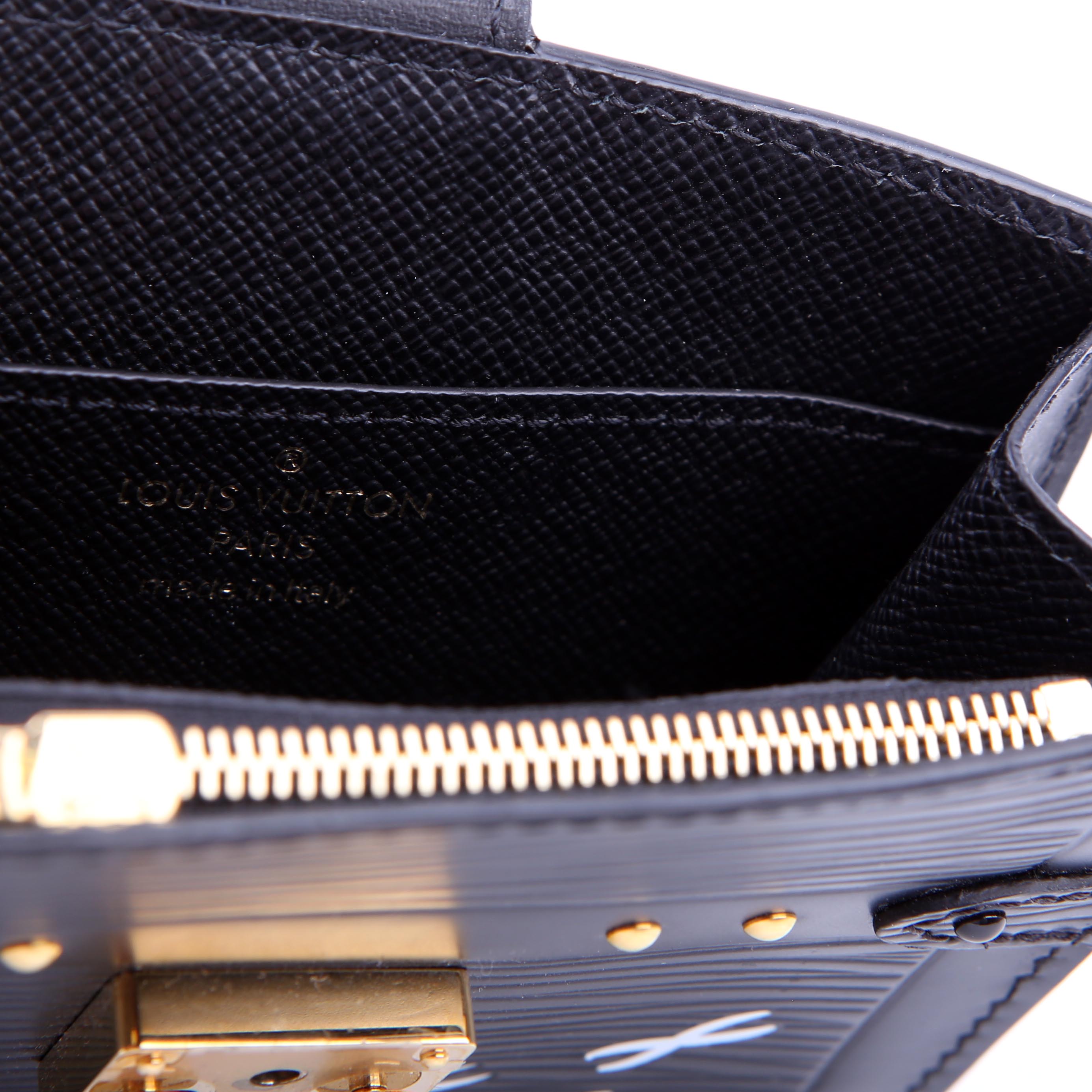 Louis Vuitton Trunk Multicartes Card Holder Epi Black