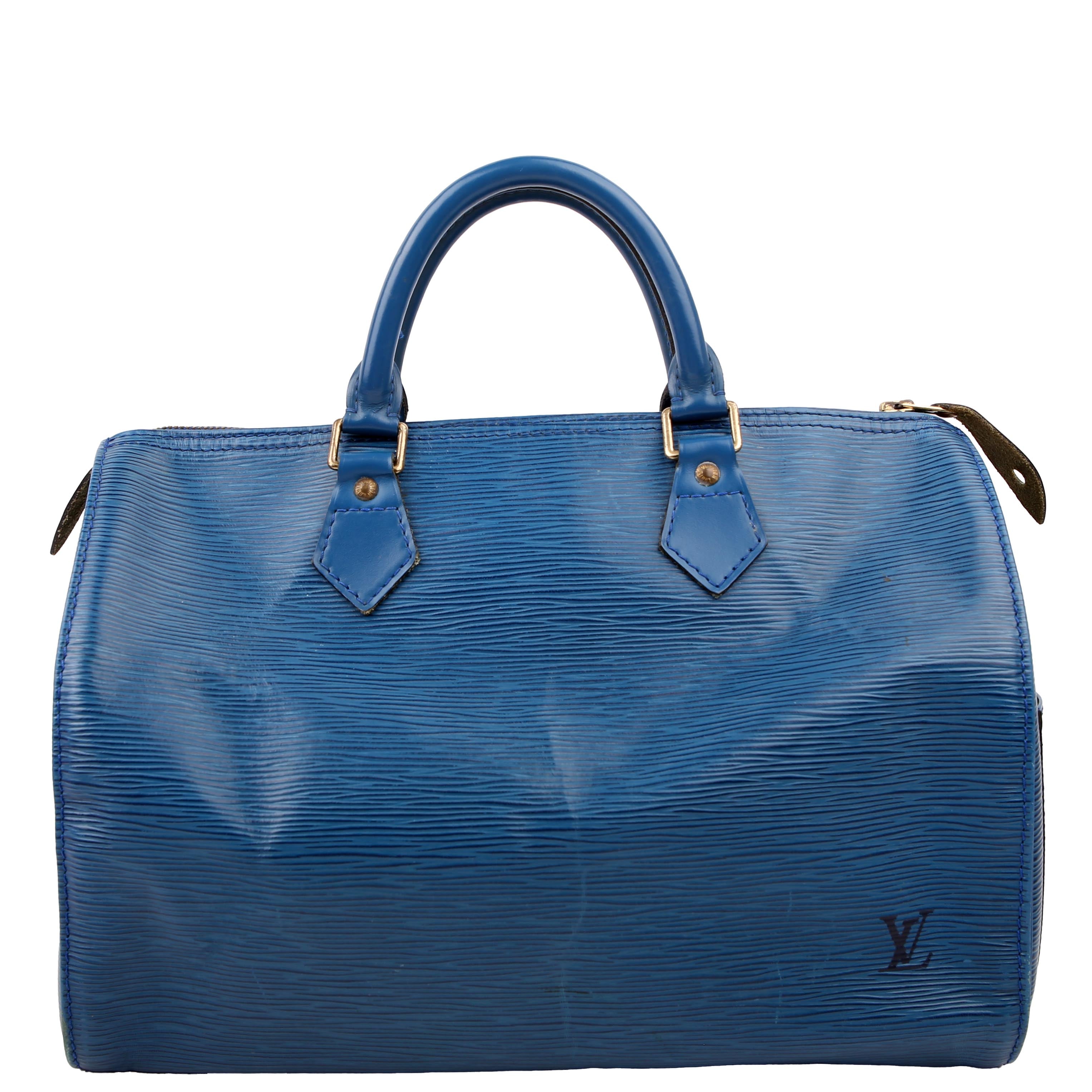 Louis Vuitton Speedy 35 Epi Blue