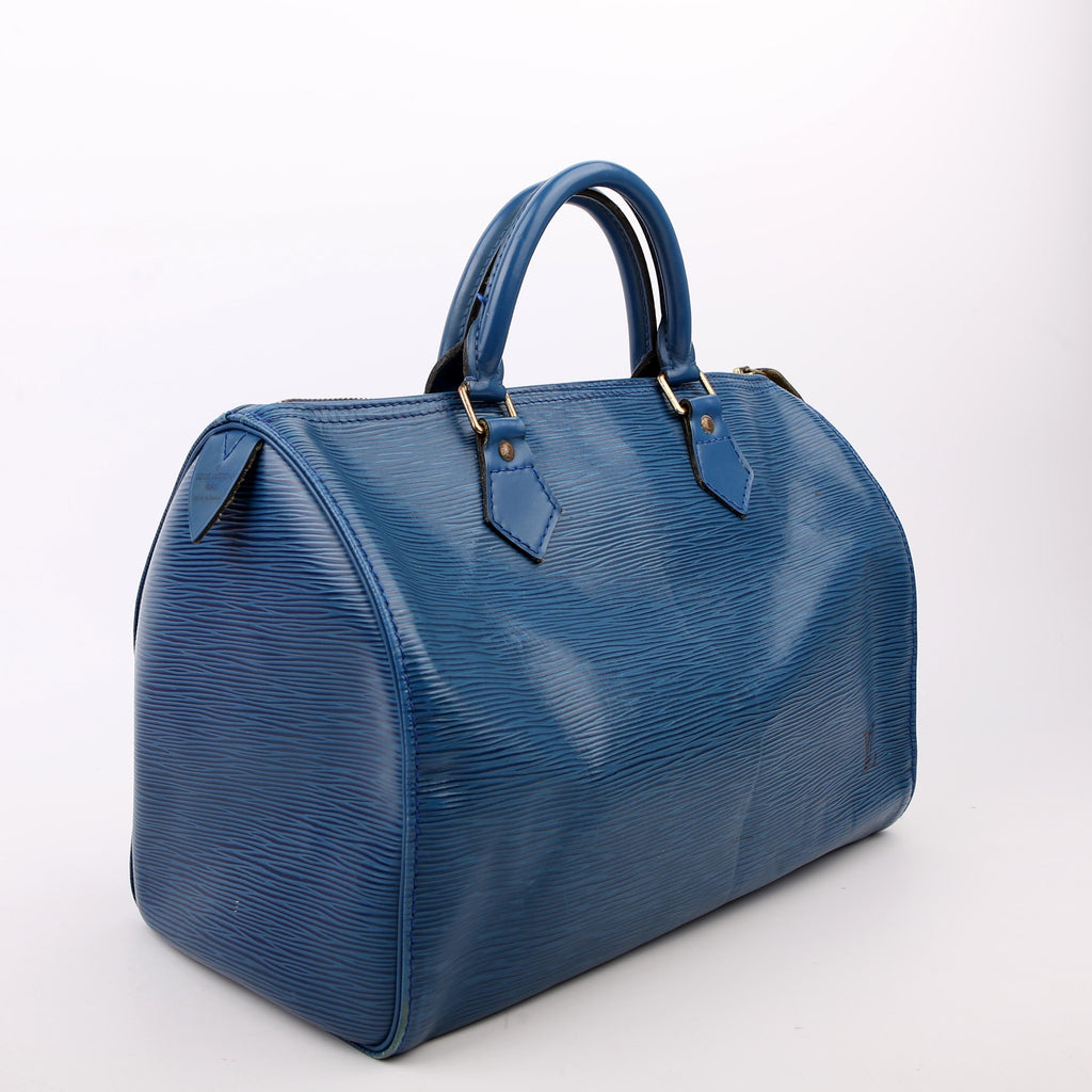 Louis Vuitton Speedy 35 Epi Blue