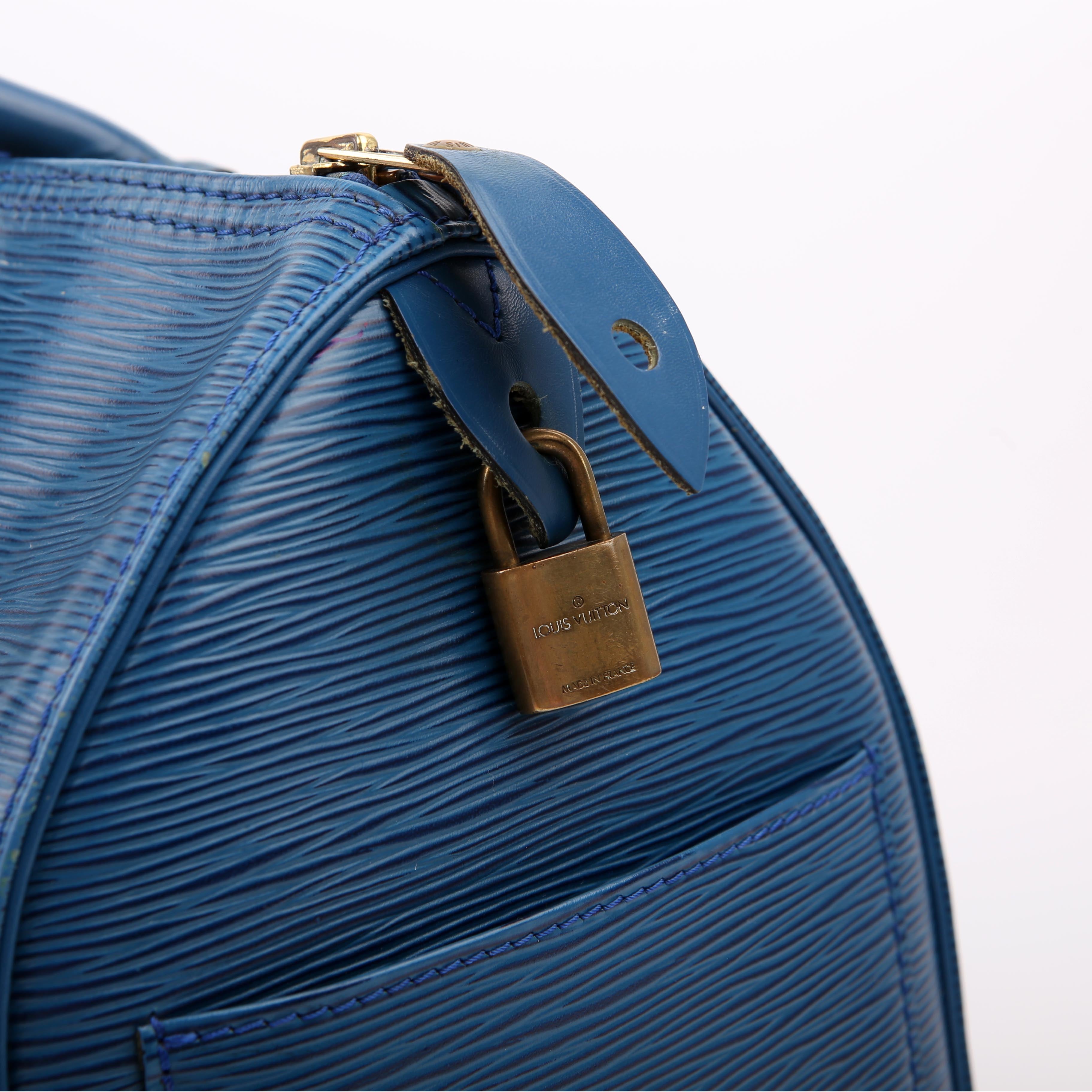Louis Vuitton Speedy 35 Epi Blue