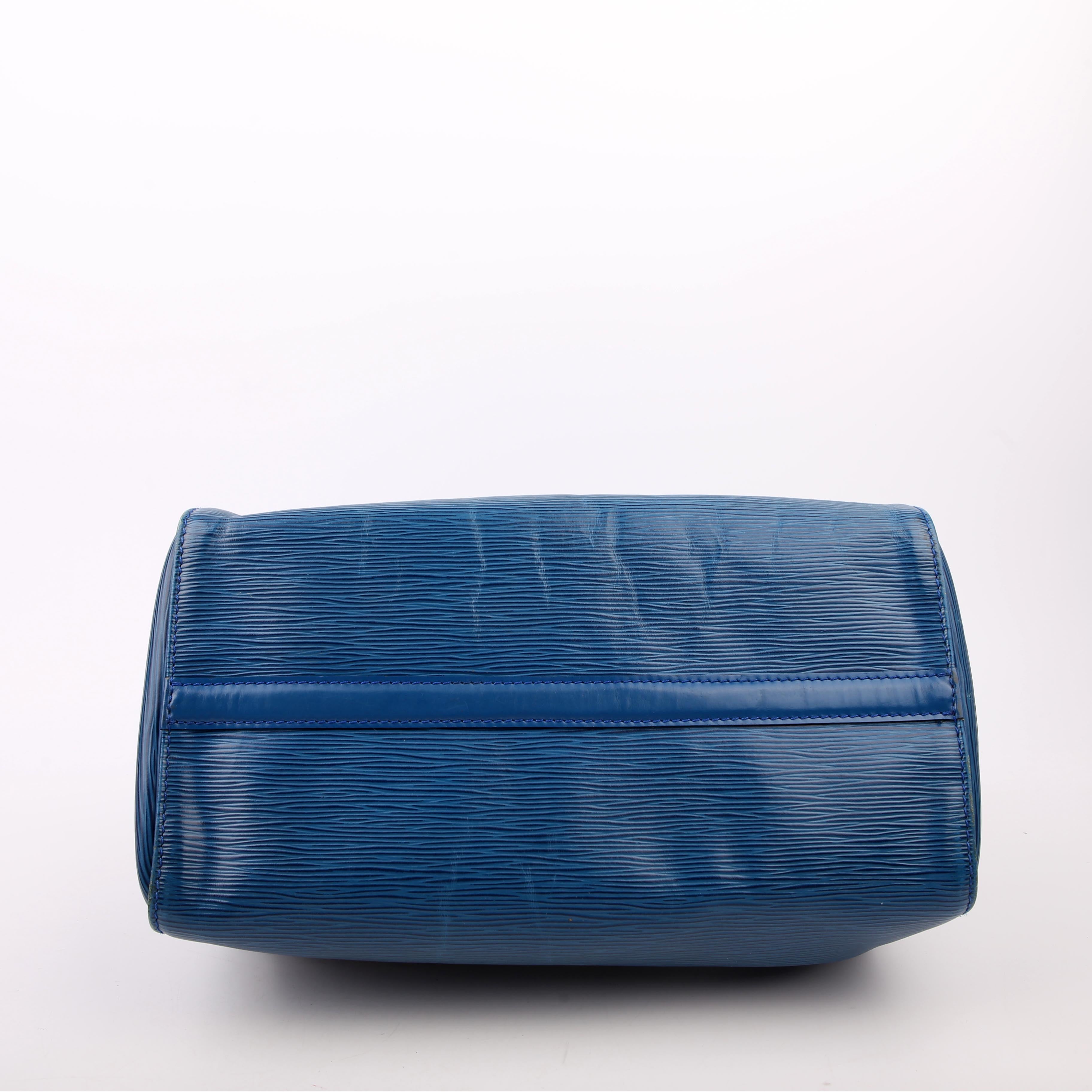 Louis Vuitton Speedy 35 Epi Blue