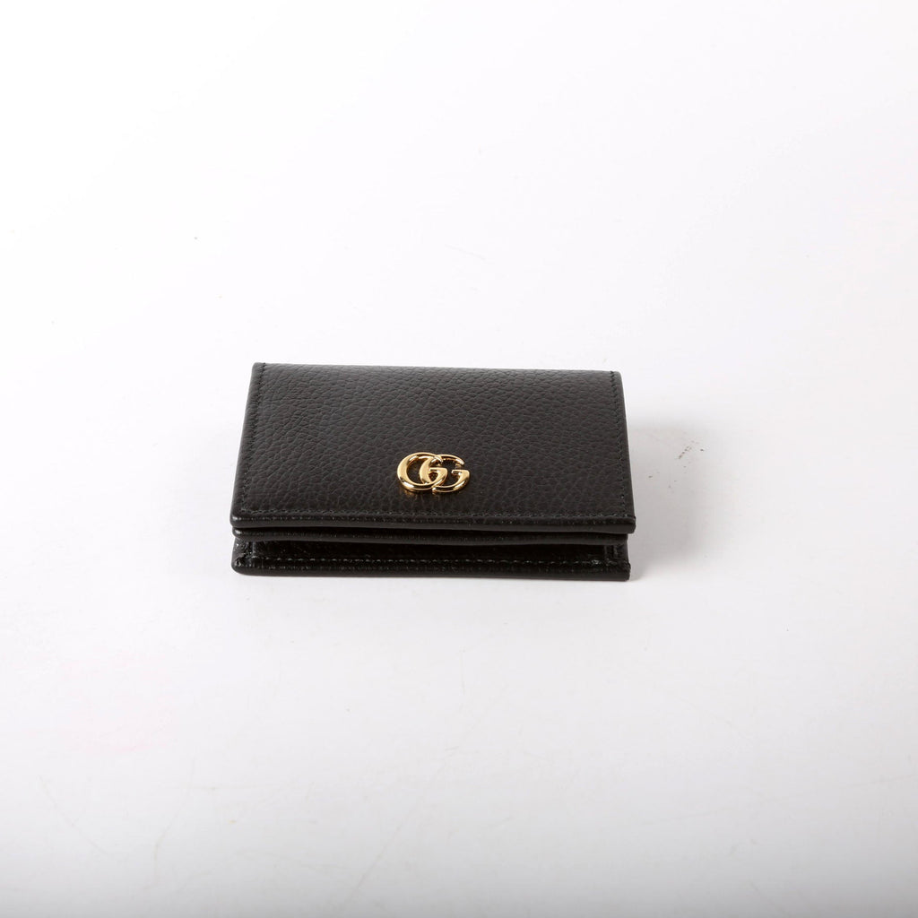 Gucci 456126 GG Marmont Card Case Black