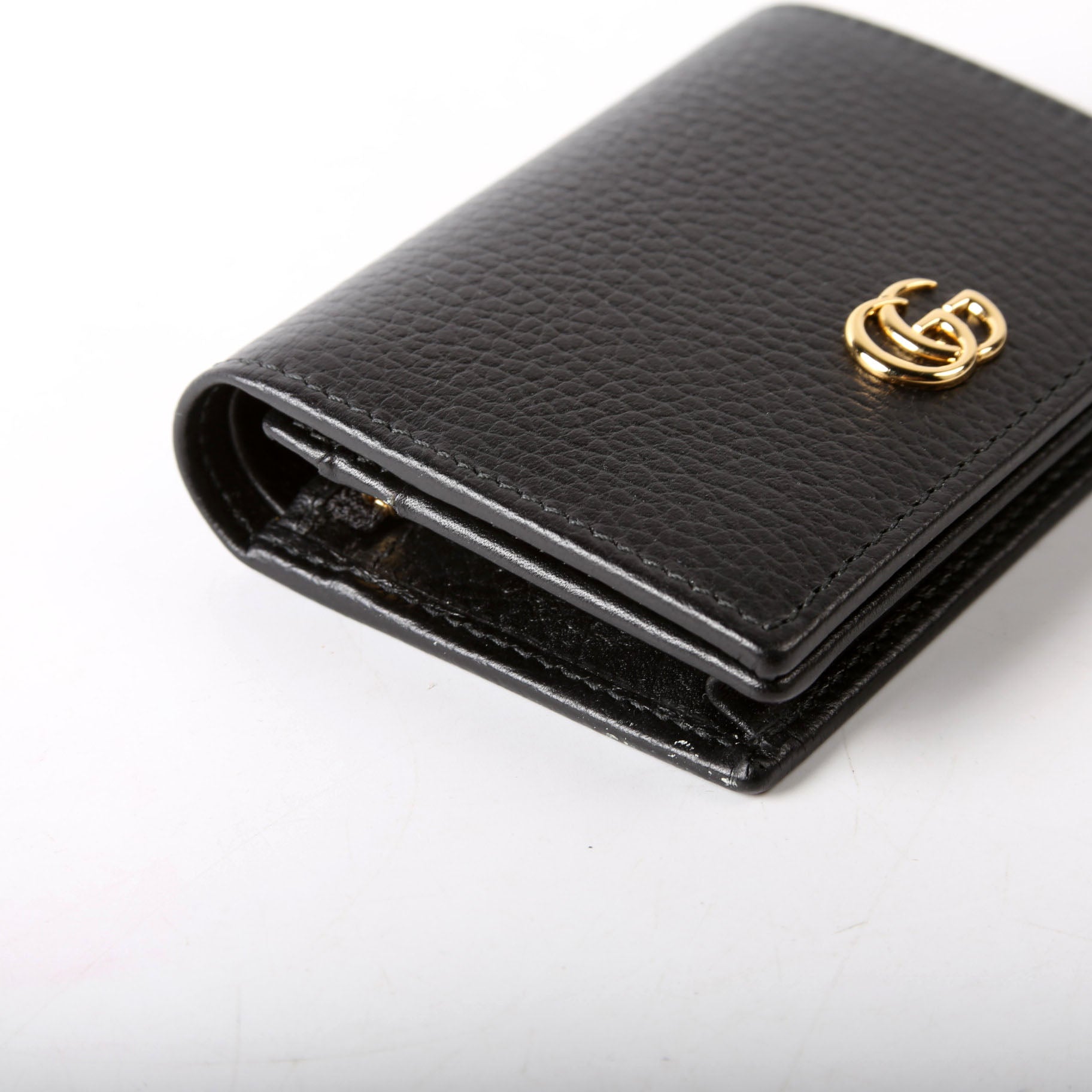 Gucci 456126 GG Marmont Card Case Black