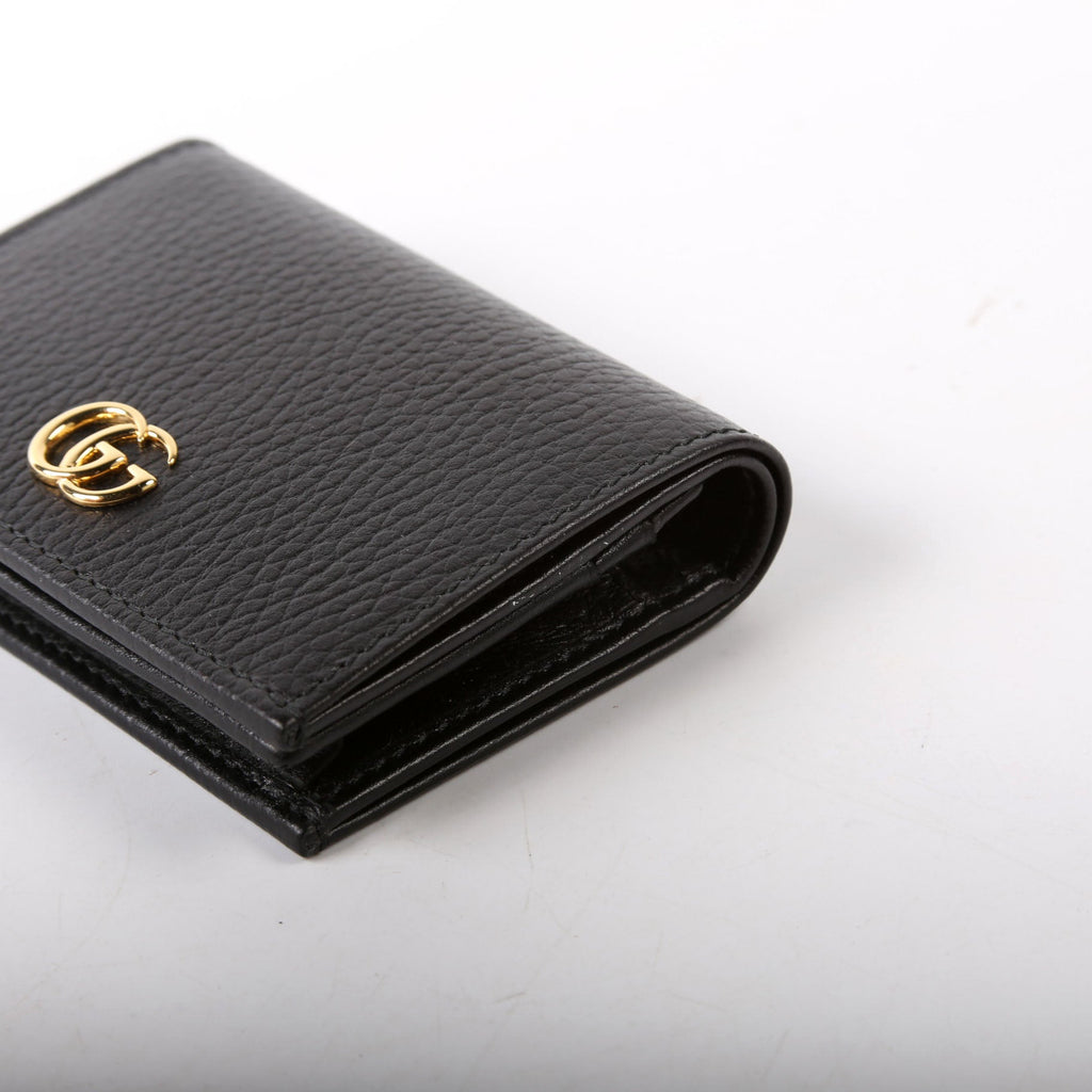 Gucci 456126 GG Marmont Card Case Black