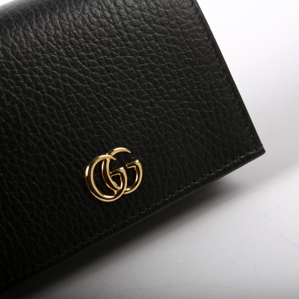 Gucci 456126 GG Marmont Card Case Black