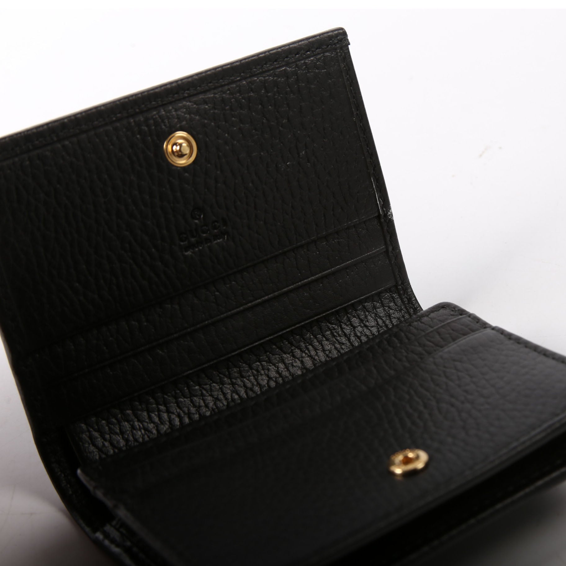 Gucci 456126 GG Marmont Card Case Black