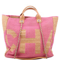 Chanel Shopping Bag Large Mixed Fibers Pink
