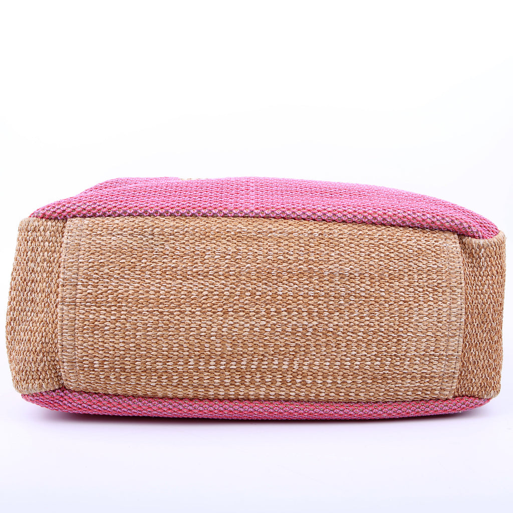 Chanel Shopping Bag Large Mixed Fibers Pink