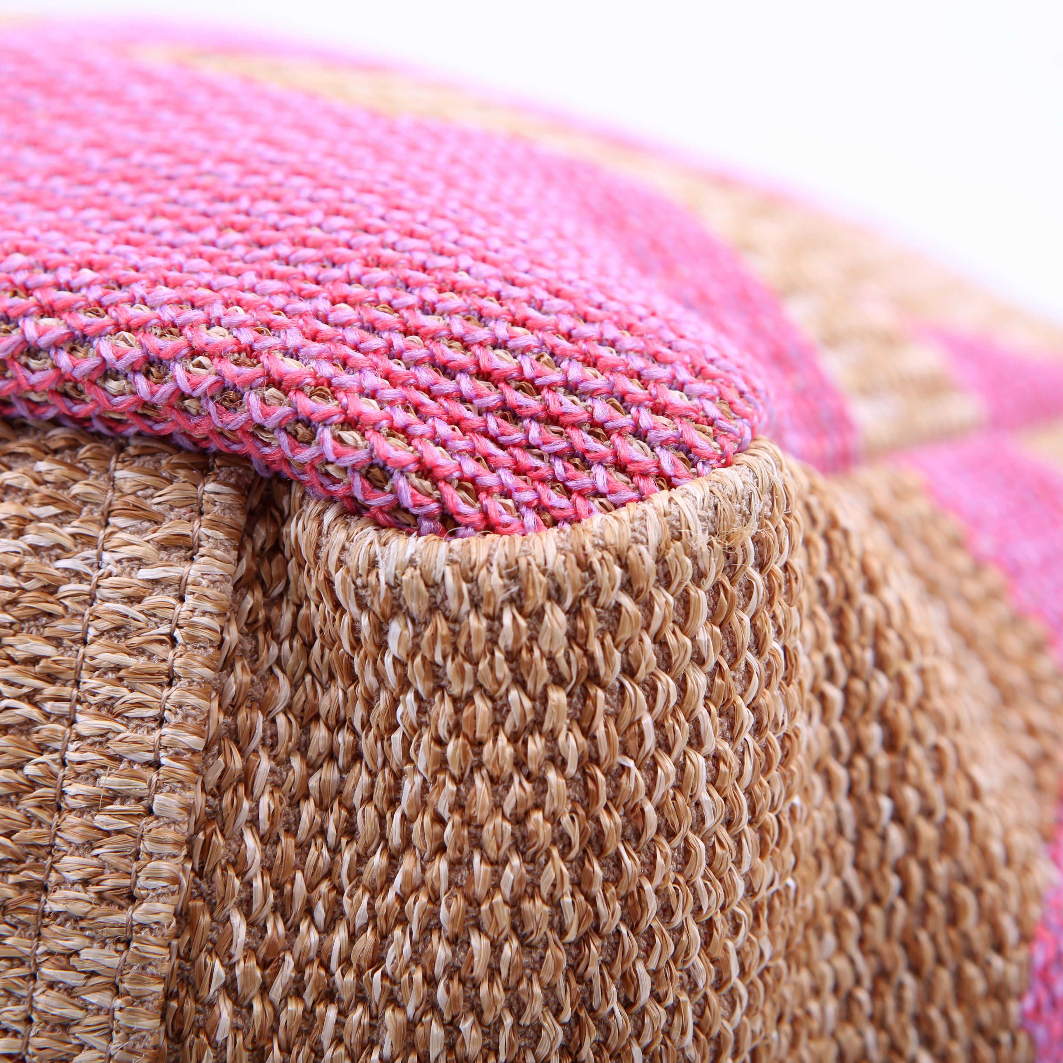 Chanel Shopping Bag Large Mixed Fibers Pink