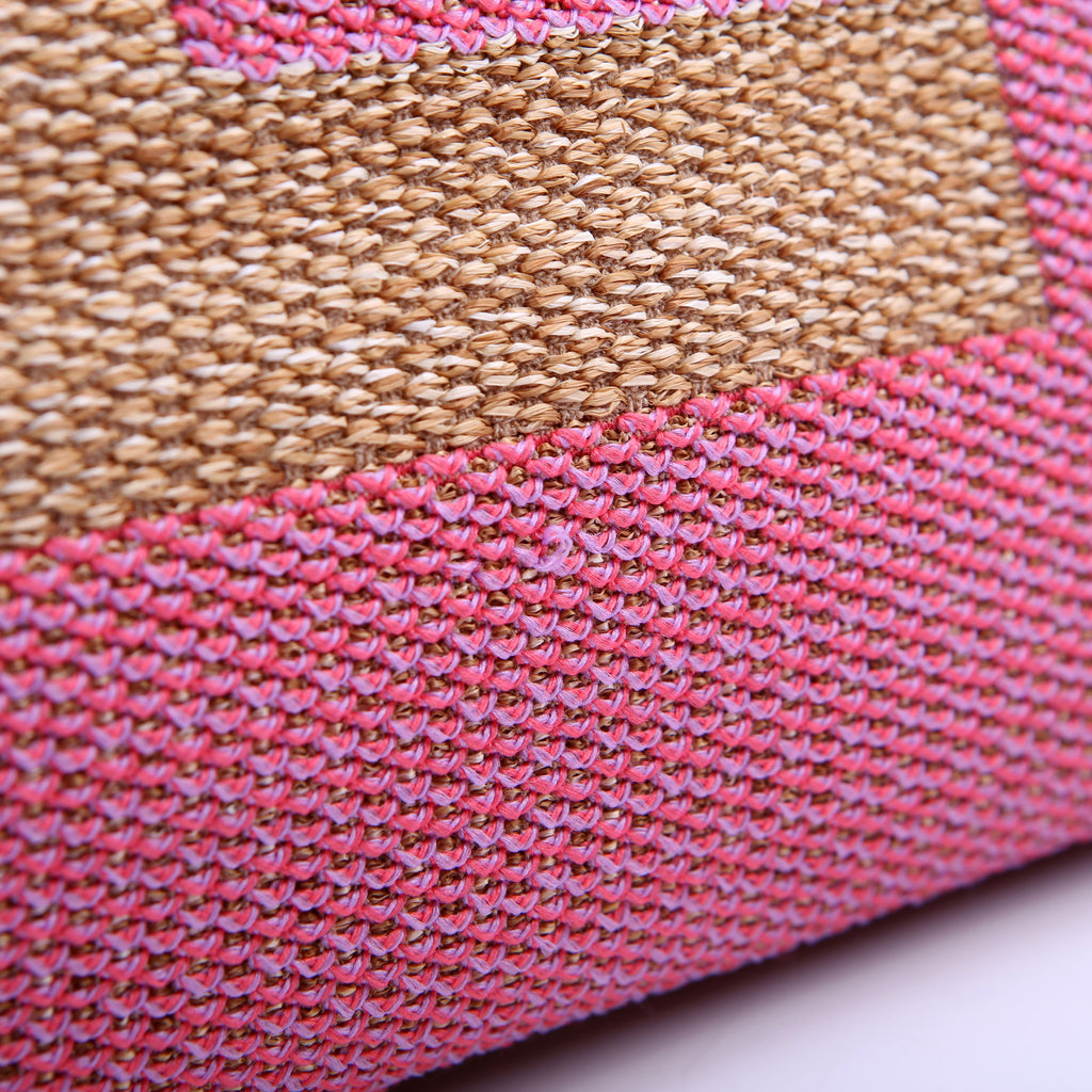 Chanel Shopping Bag Large Mixed Fibers Pink