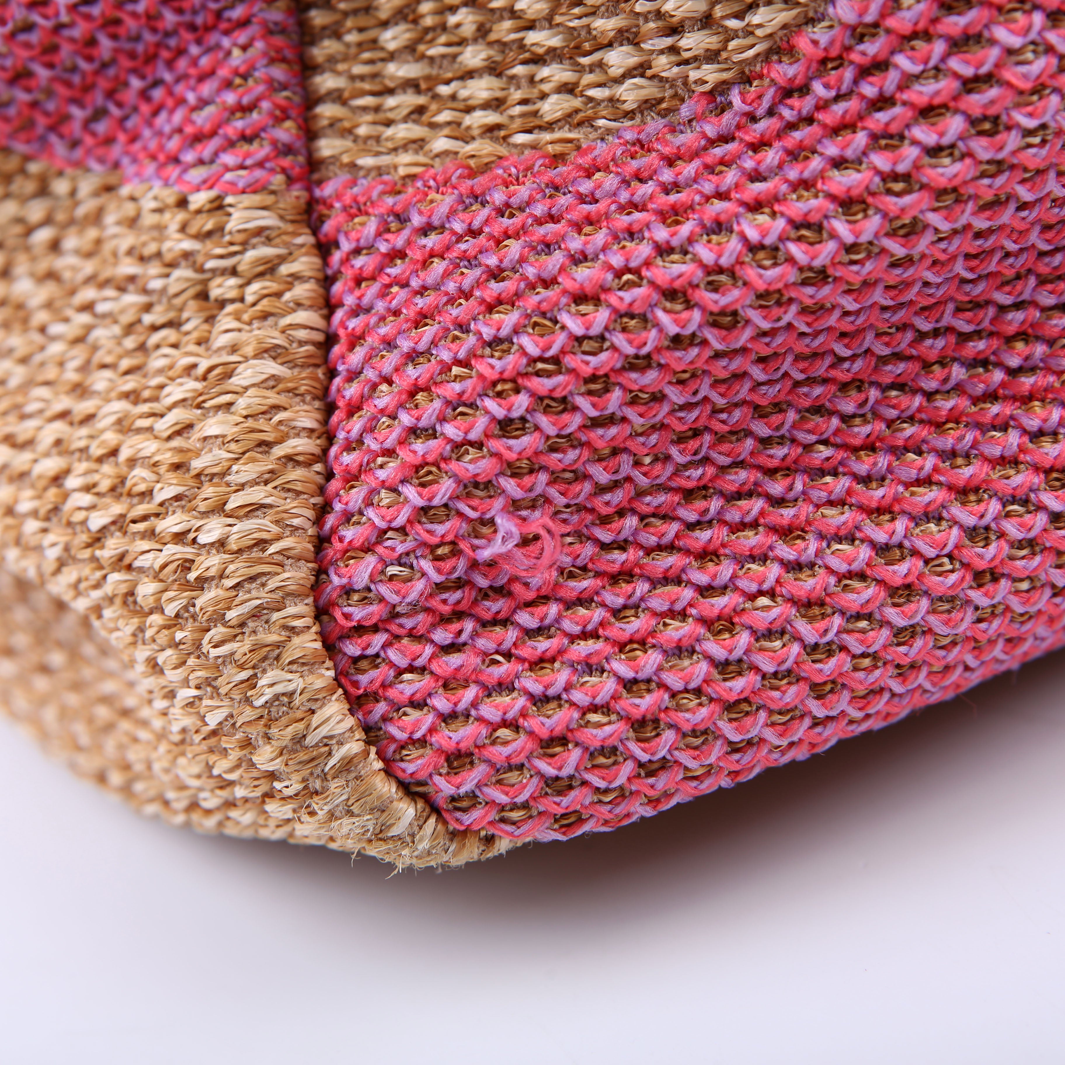 Chanel Shopping Bag Large Mixed Fibers Pink