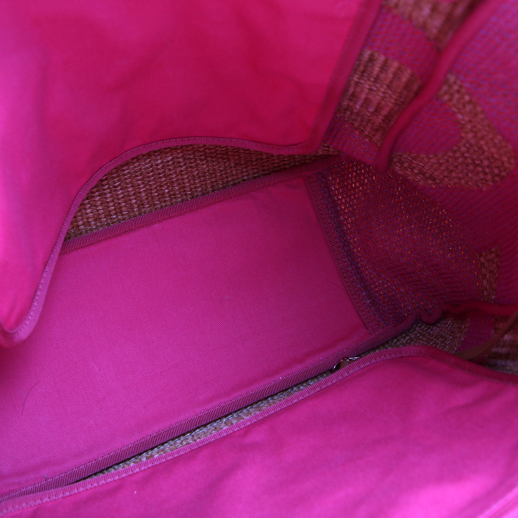 Chanel Shopping Bag Large Mixed Fibers Pink