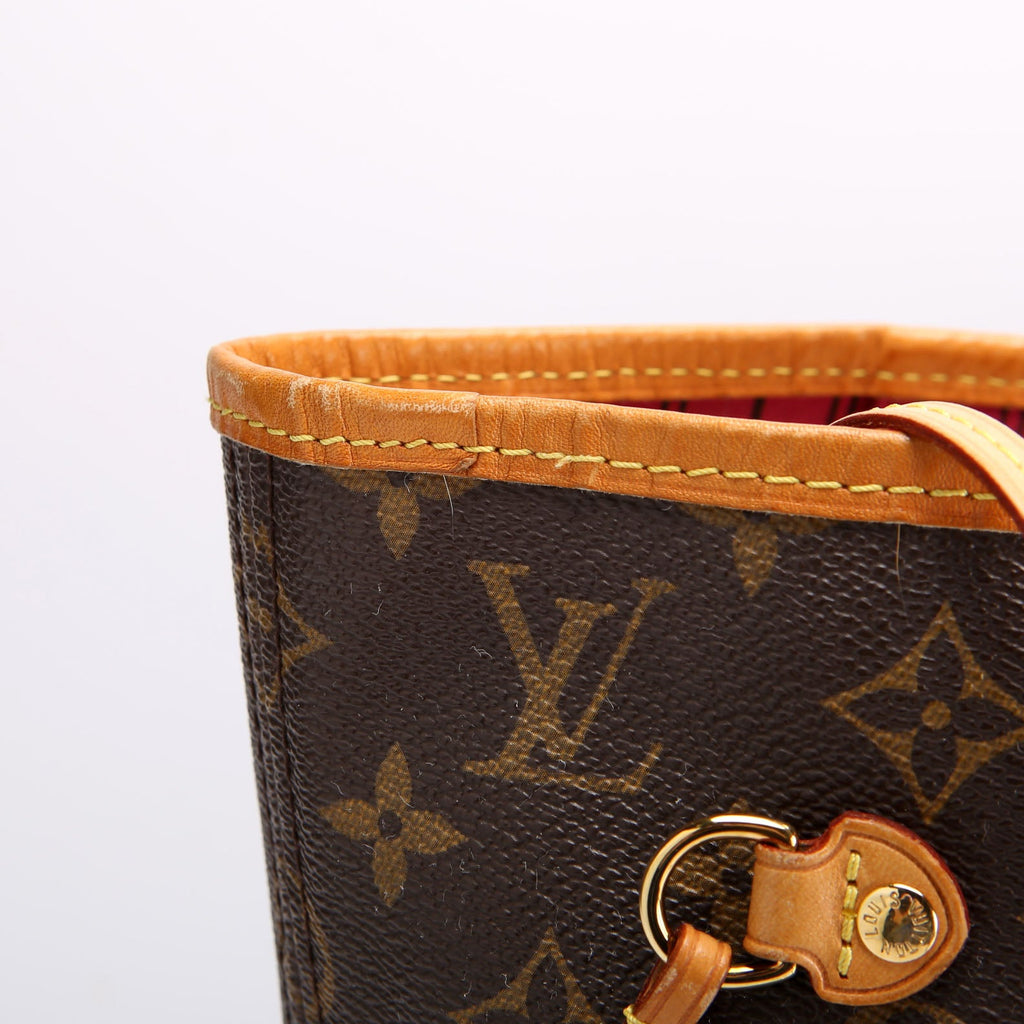 Louis Vuitton Neverfull With Wallet MM Monogram Pink