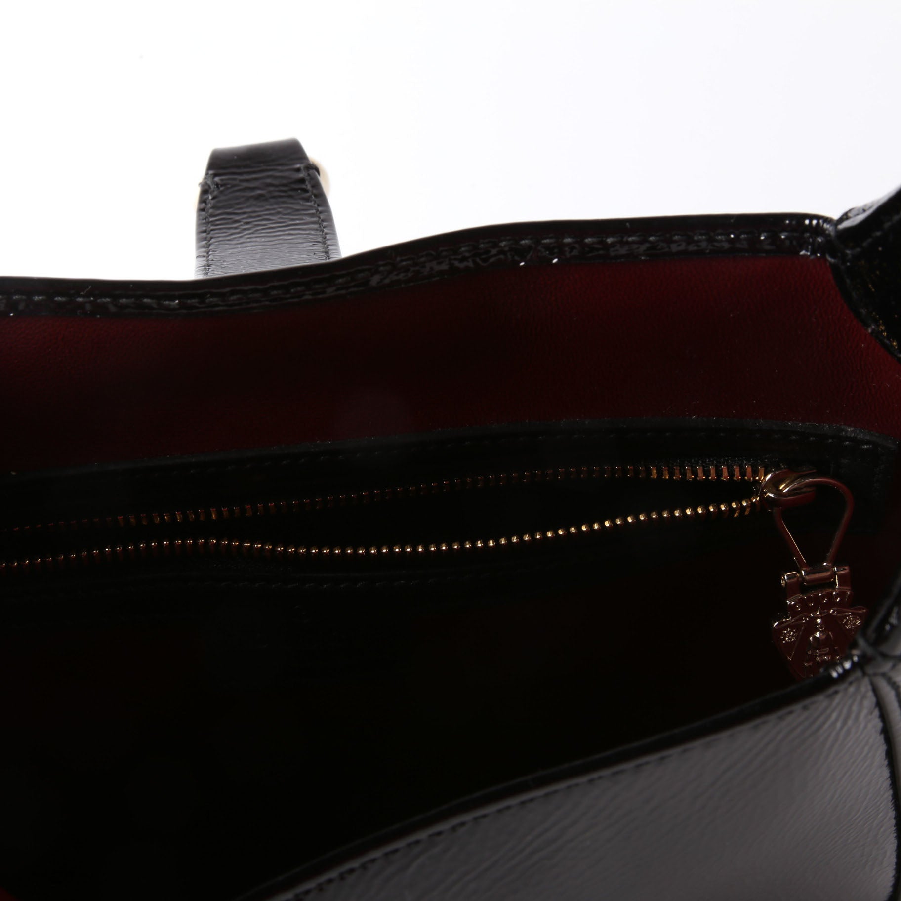 Gucci 782849 Jackie 1961 Patent Shoulder Bag Small Black
