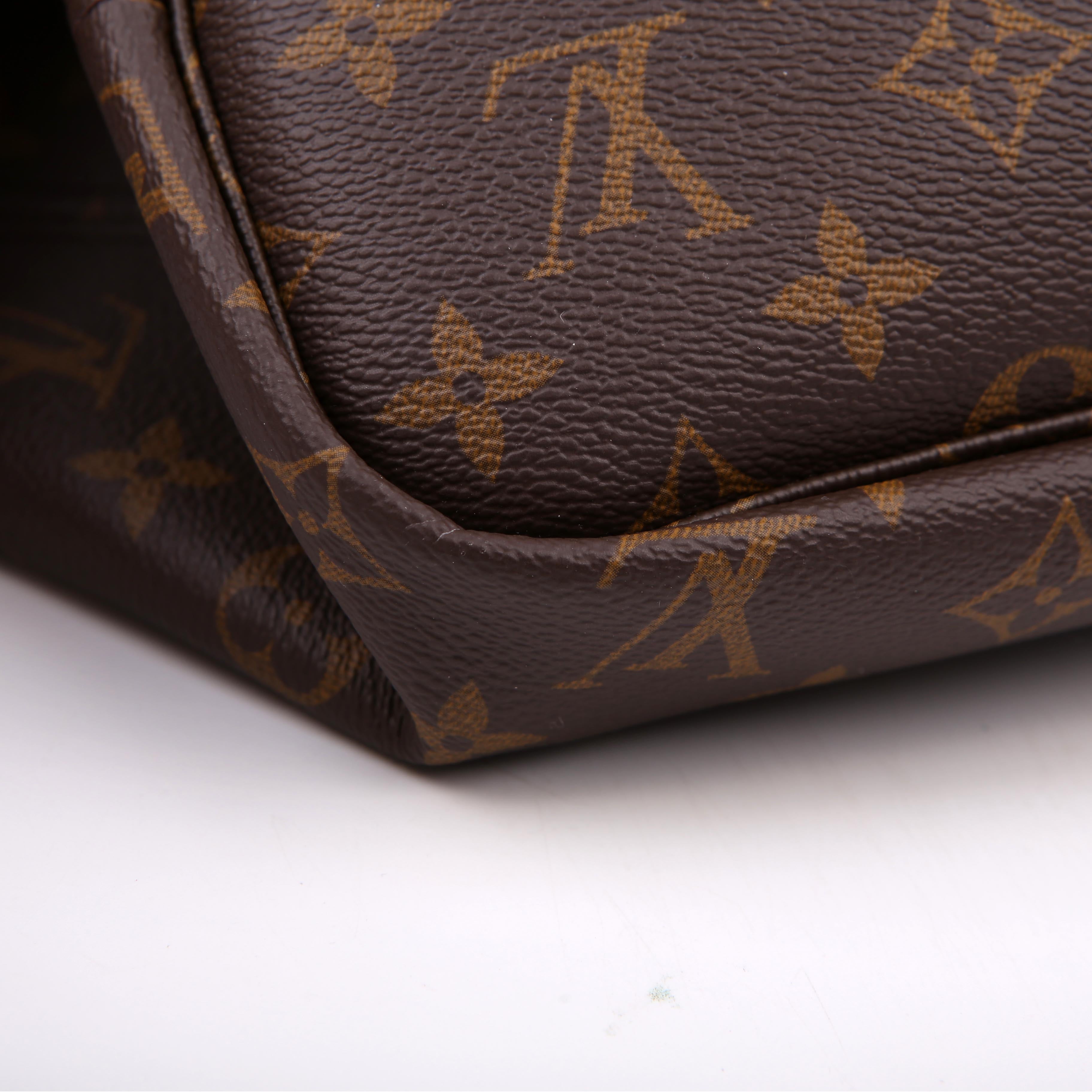 Louis Vuitton Neverfull MM Monogram Bandouliere Inside Out Blue