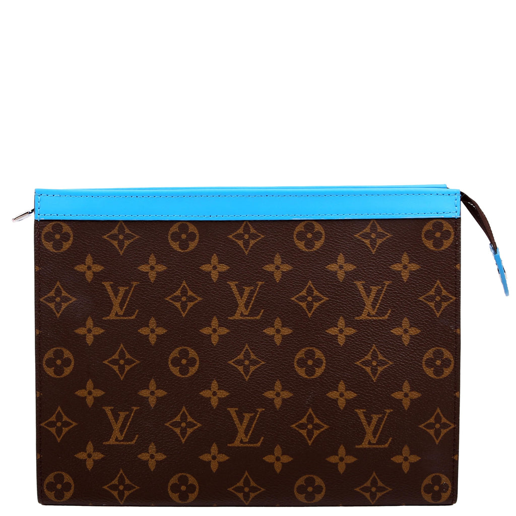 Louis Vuitton Pochette Voyage MM Macassar Monogram Blue