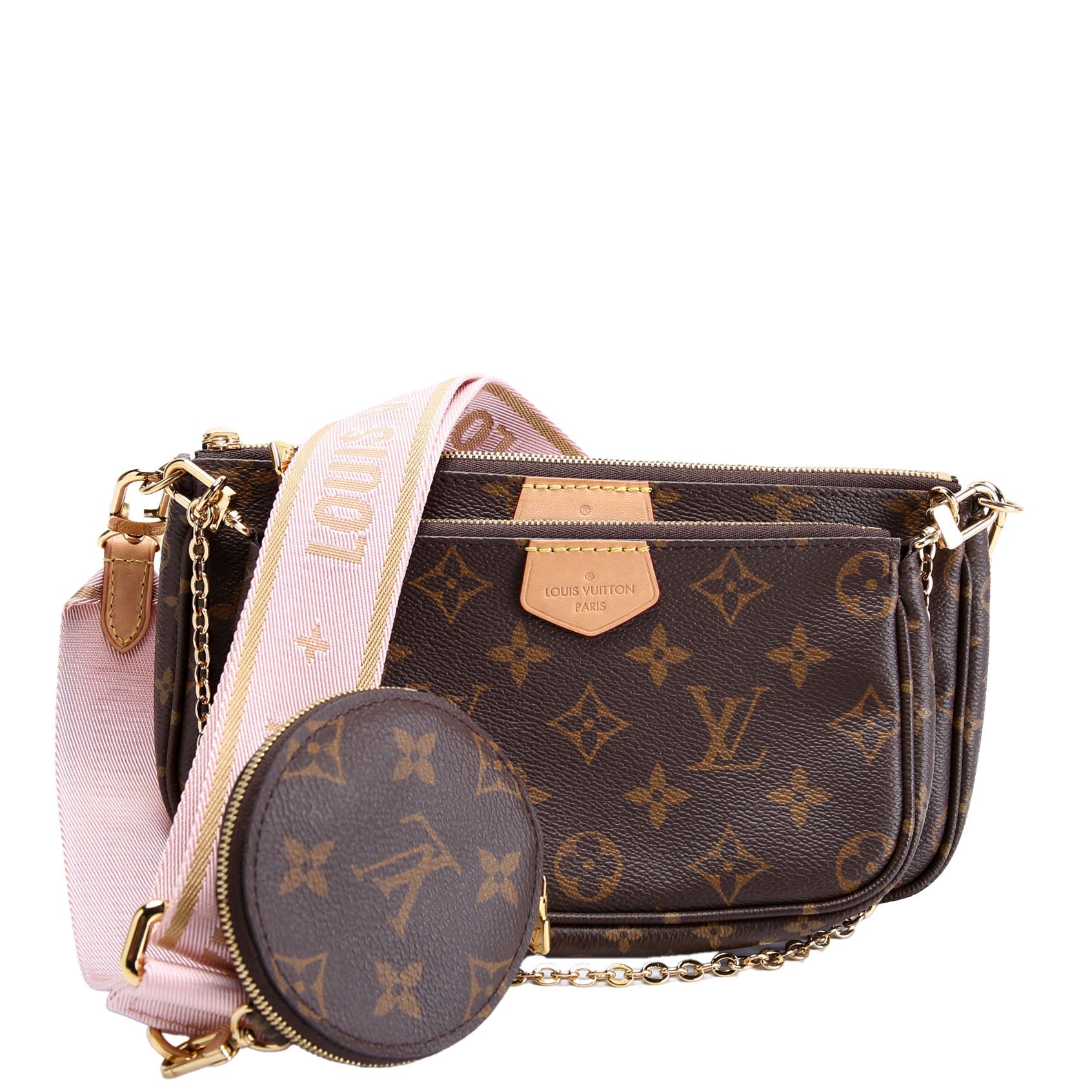 Louis Vuitton Multi Pochette Monogram Pink