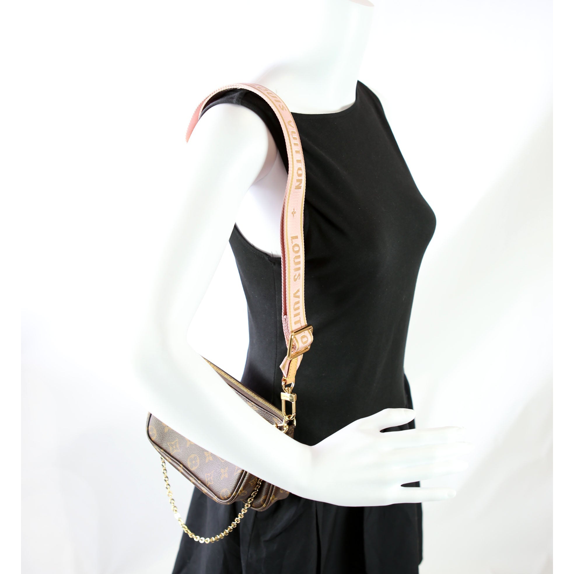 Louis Vuitton Multi Pochette Monogram Pink
