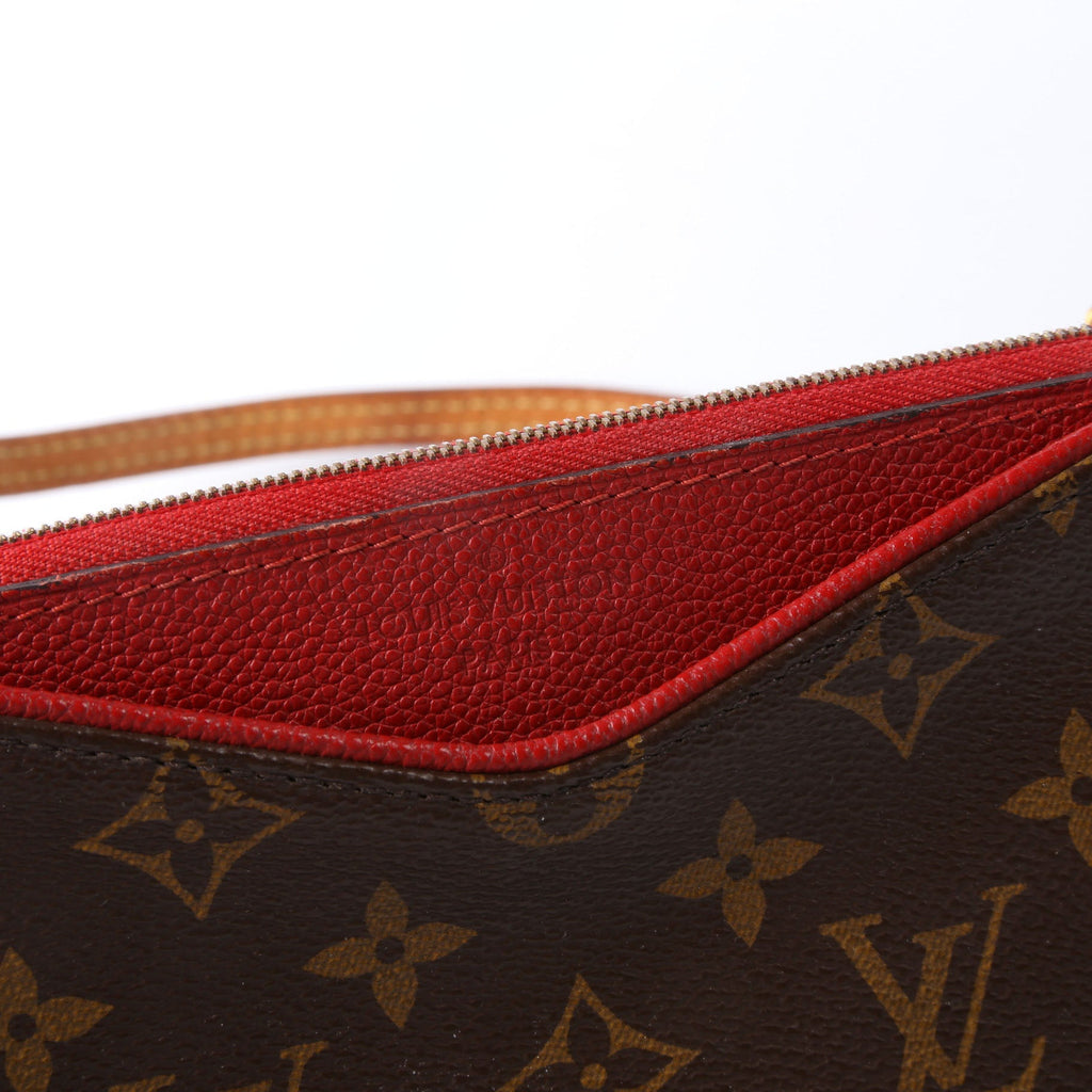 Louis Vuitton Pallas Clutch Monogram Red