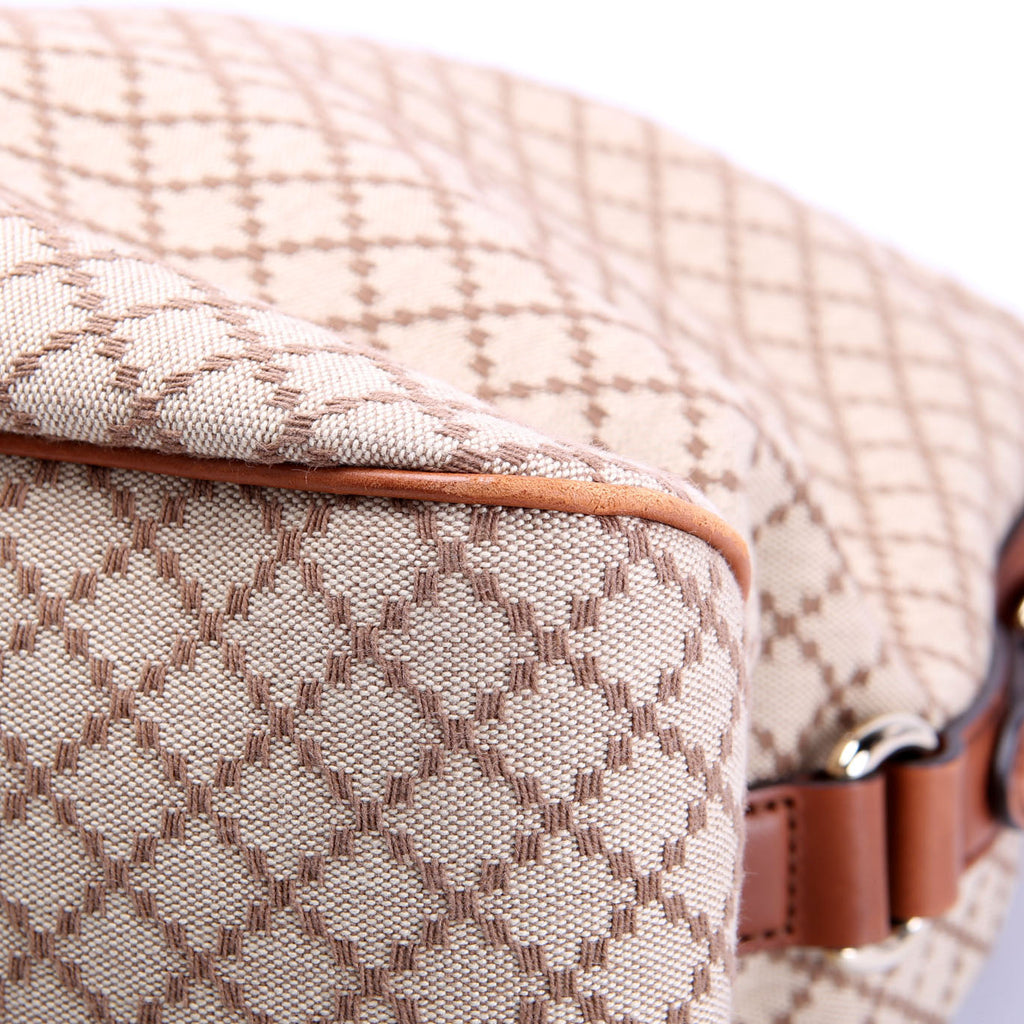 Gucci 282344 Diamante Canvas Hobo