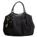 Gucci 211943 Sukey GG Canvas Large Black