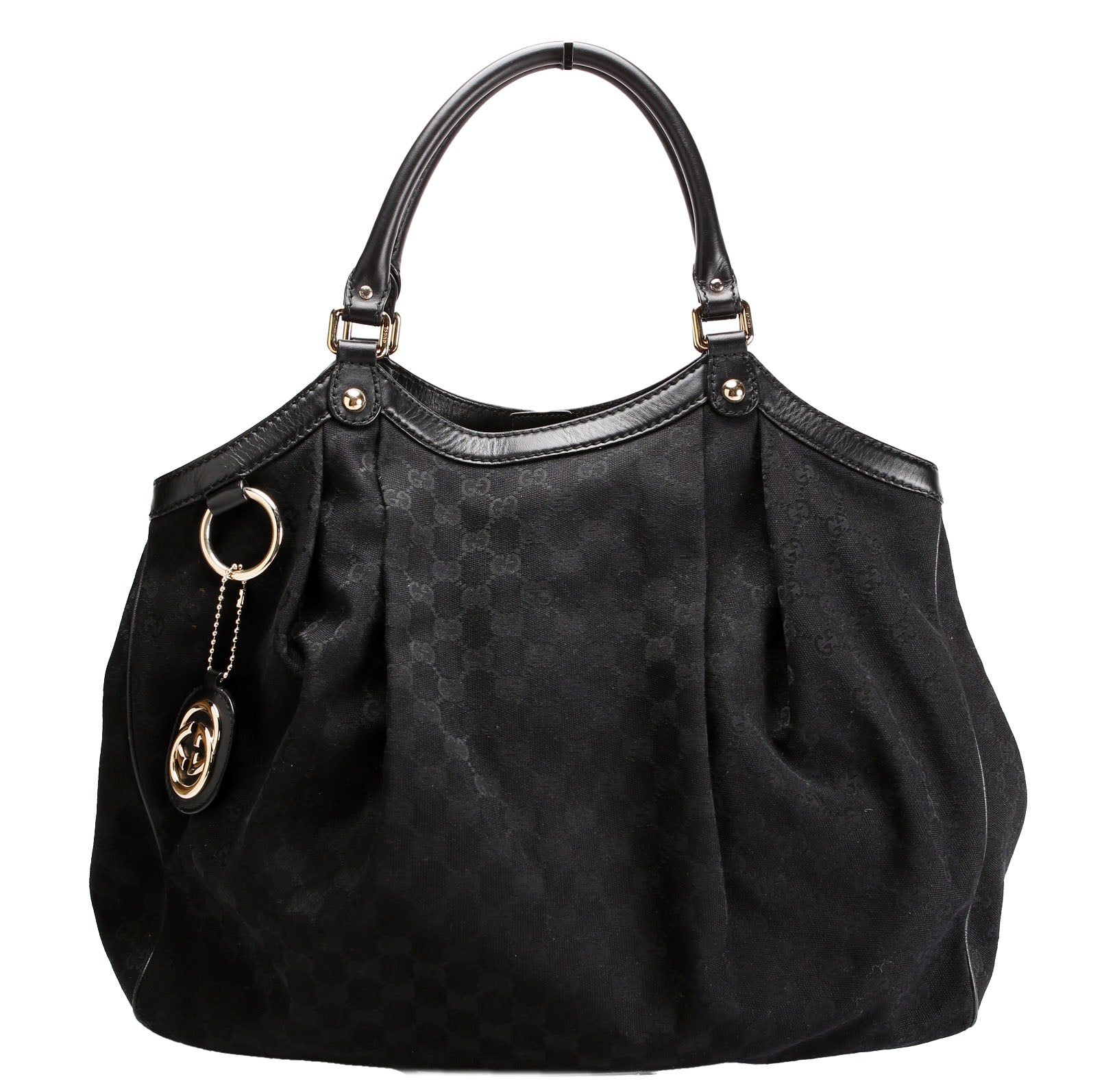 Gucci 211943 Sukey GG Canvas Large Black