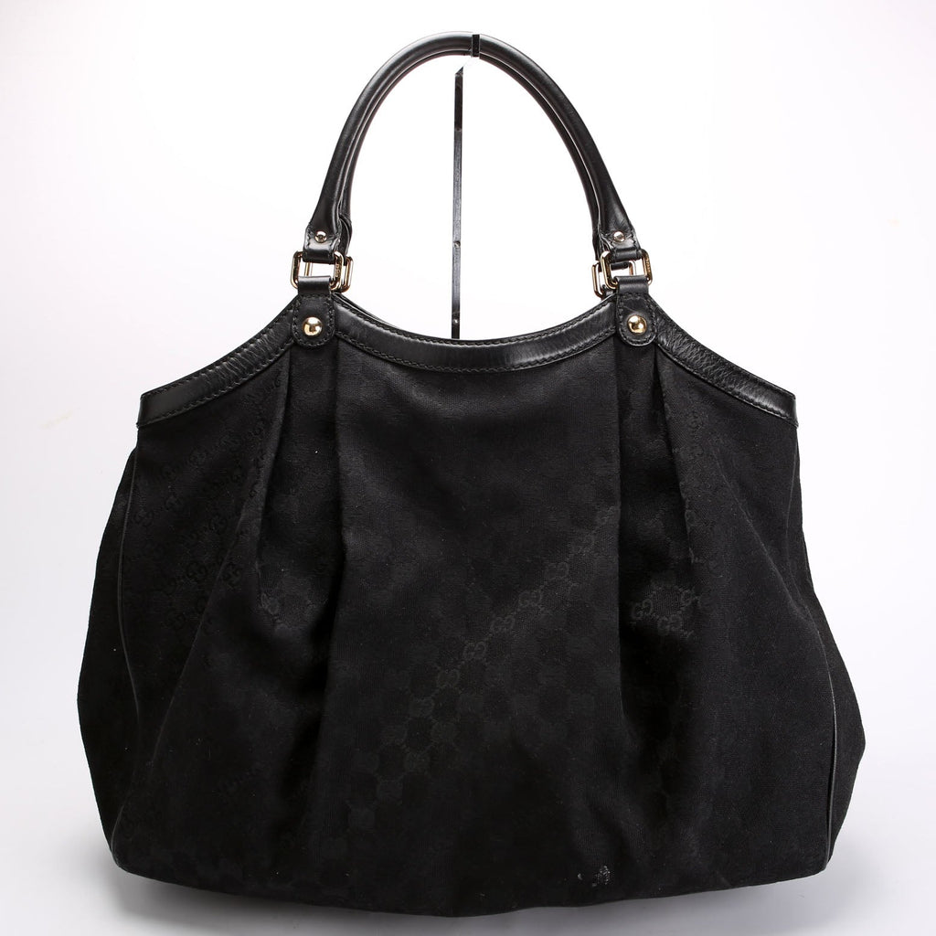 Gucci 211943 Sukey GG Canvas Large Black