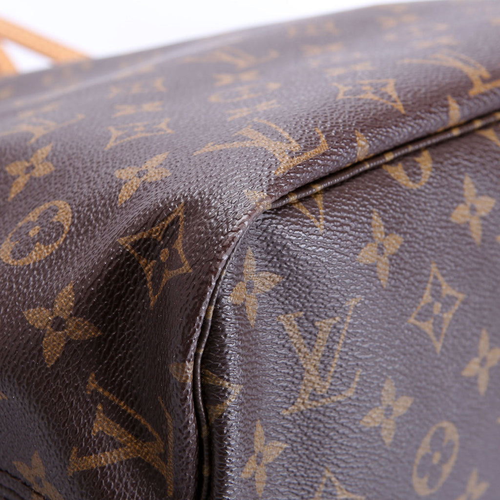 Louis Vuitton Neverfull With Wallet MM Monogram Red
