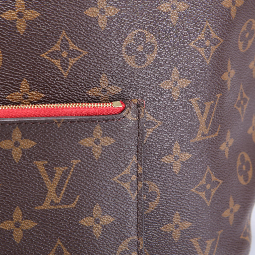 Louis Vuitton Neverfull With Wallet MM Monogram Red