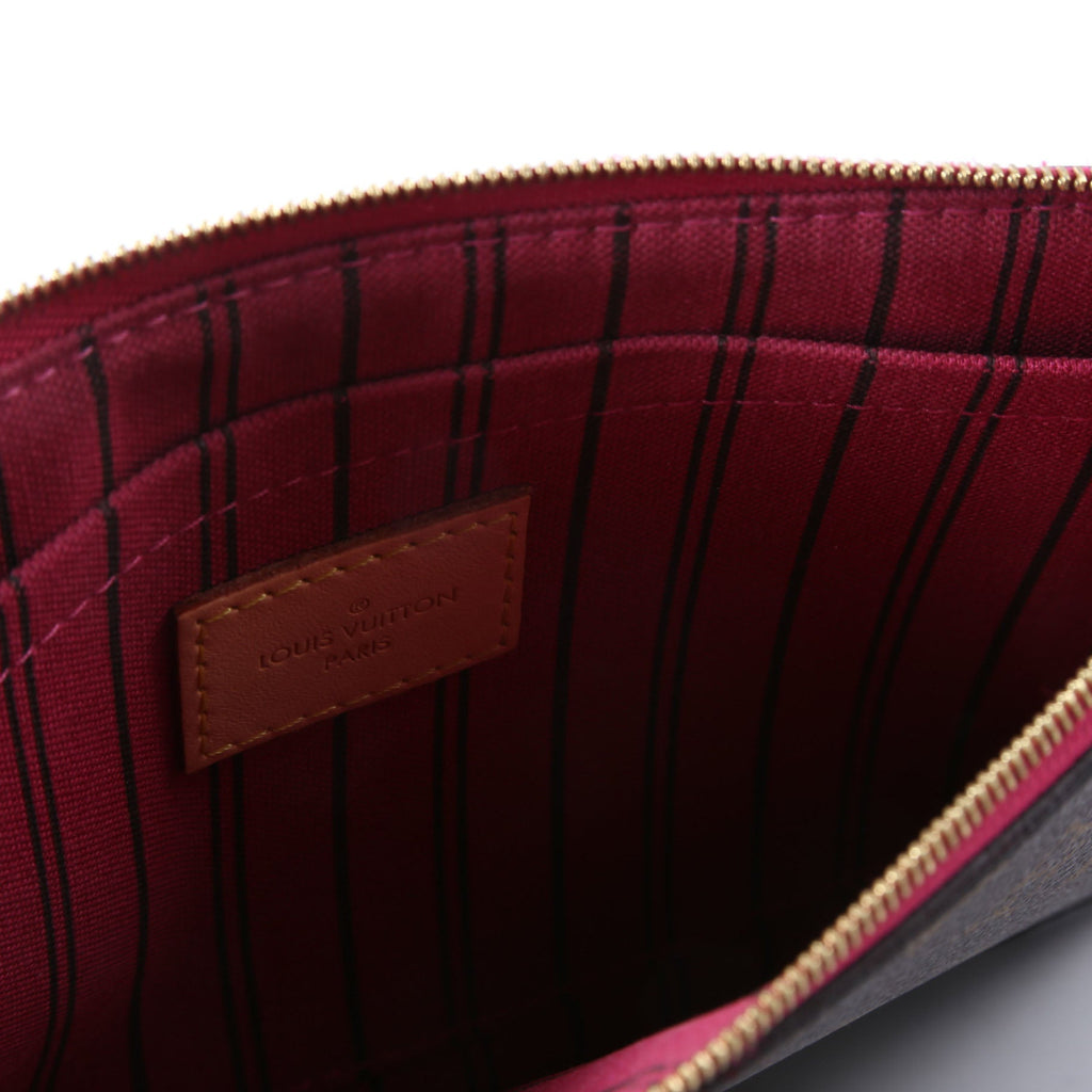 Louis Vuitton Pochette Only Monogram Neverfull Berry