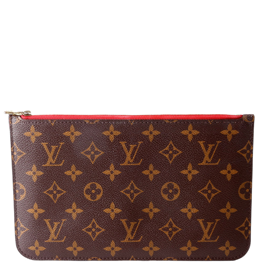 Louis Vuitton Pochette Only Monogram Neverfull Red