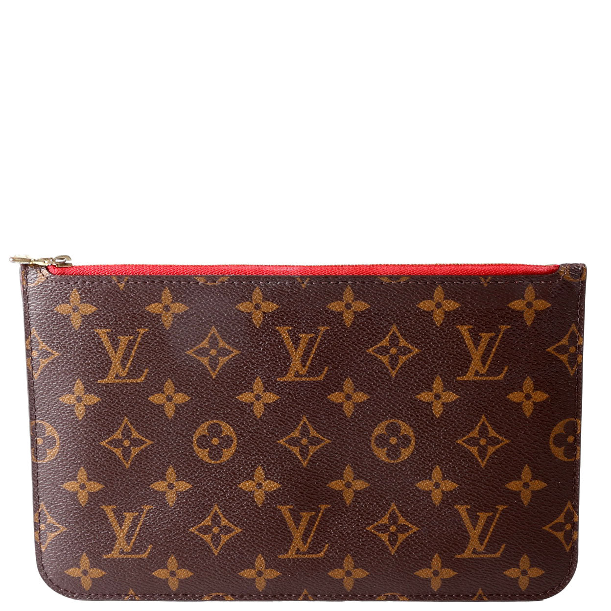Louis Vuitton Pochette Only Monogram Neverfull Red
