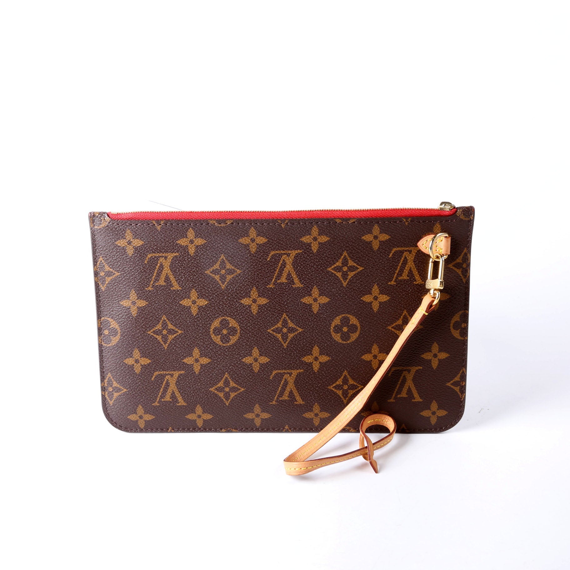 Louis Vuitton Pochette Only Monogram Neverfull Red