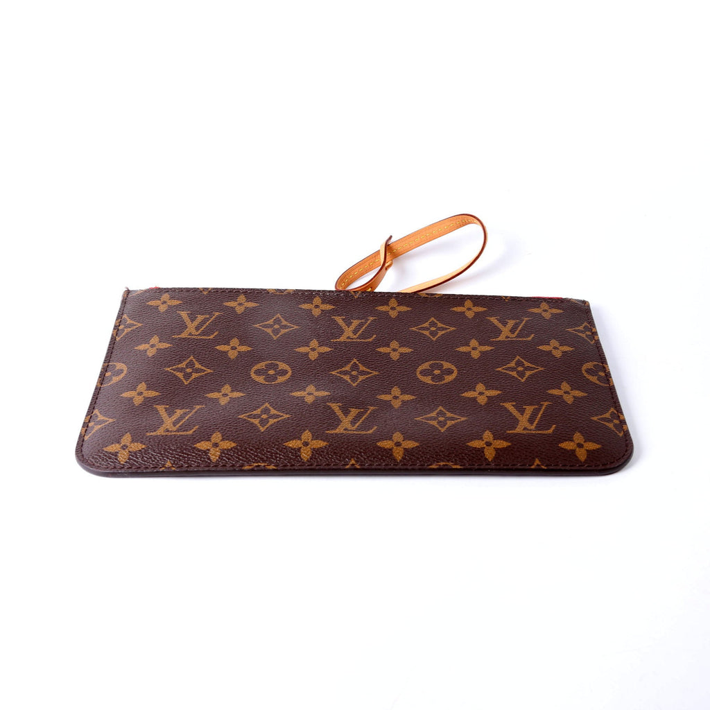 Louis Vuitton Pochette Only Monogram Neverfull Red