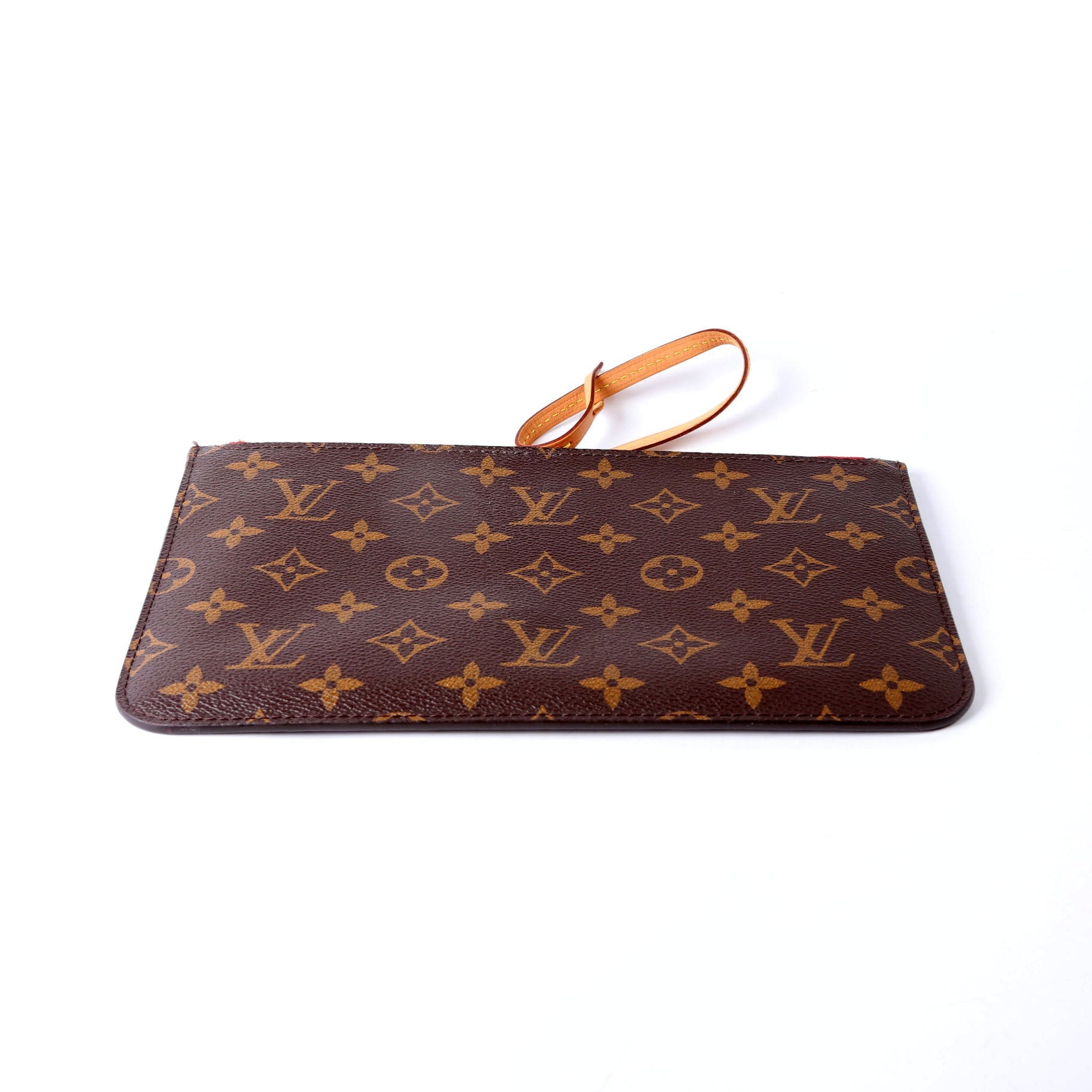 Louis Vuitton Pochette Only Monogram Neverfull Red