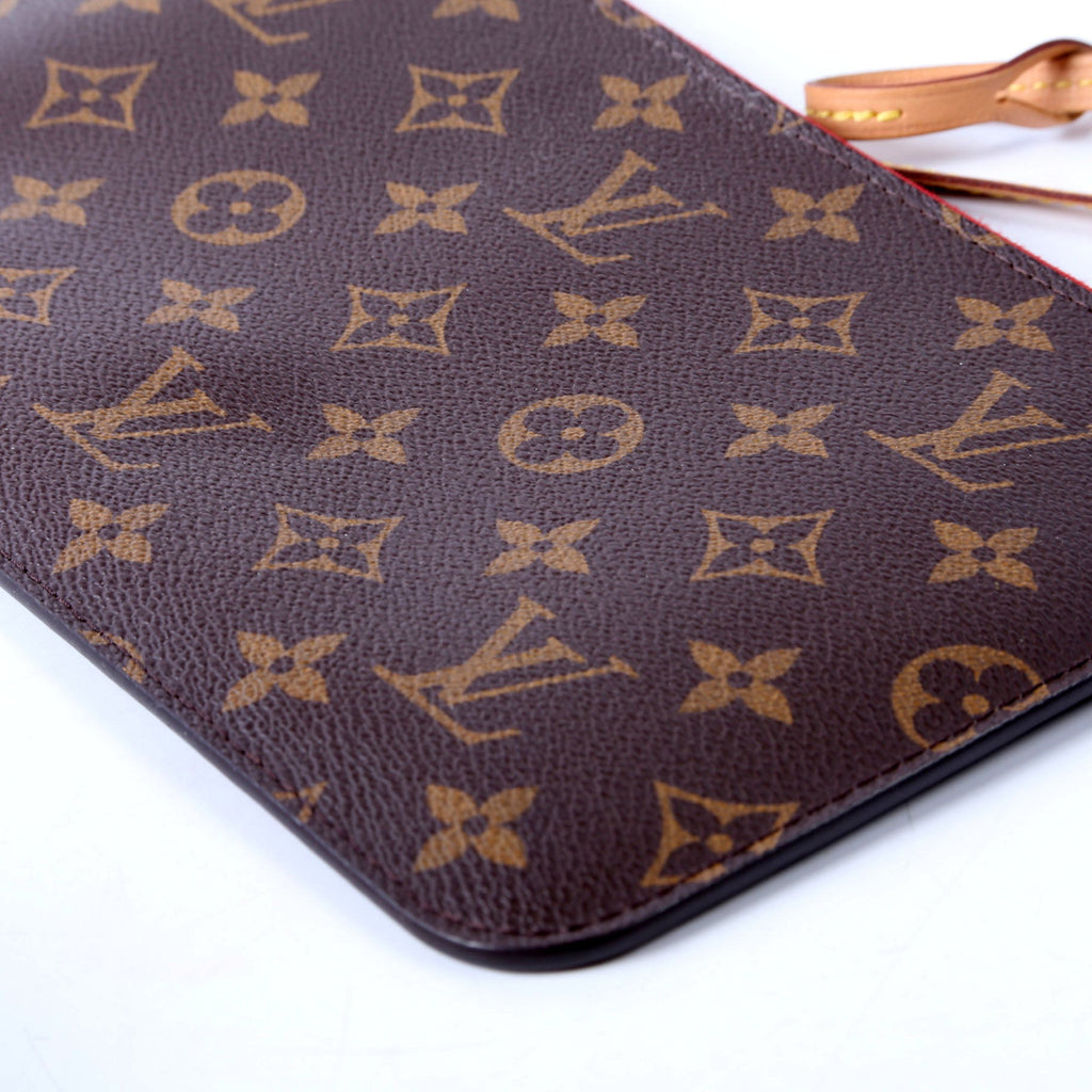 Louis Vuitton Pochette Only Monogram Neverfull Red