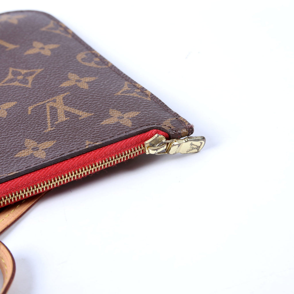 Louis Vuitton Pochette Only Monogram Neverfull Red