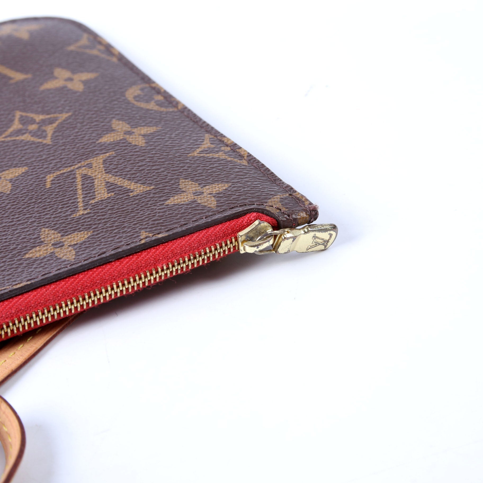 Louis Vuitton Pochette Only Monogram Neverfull Red