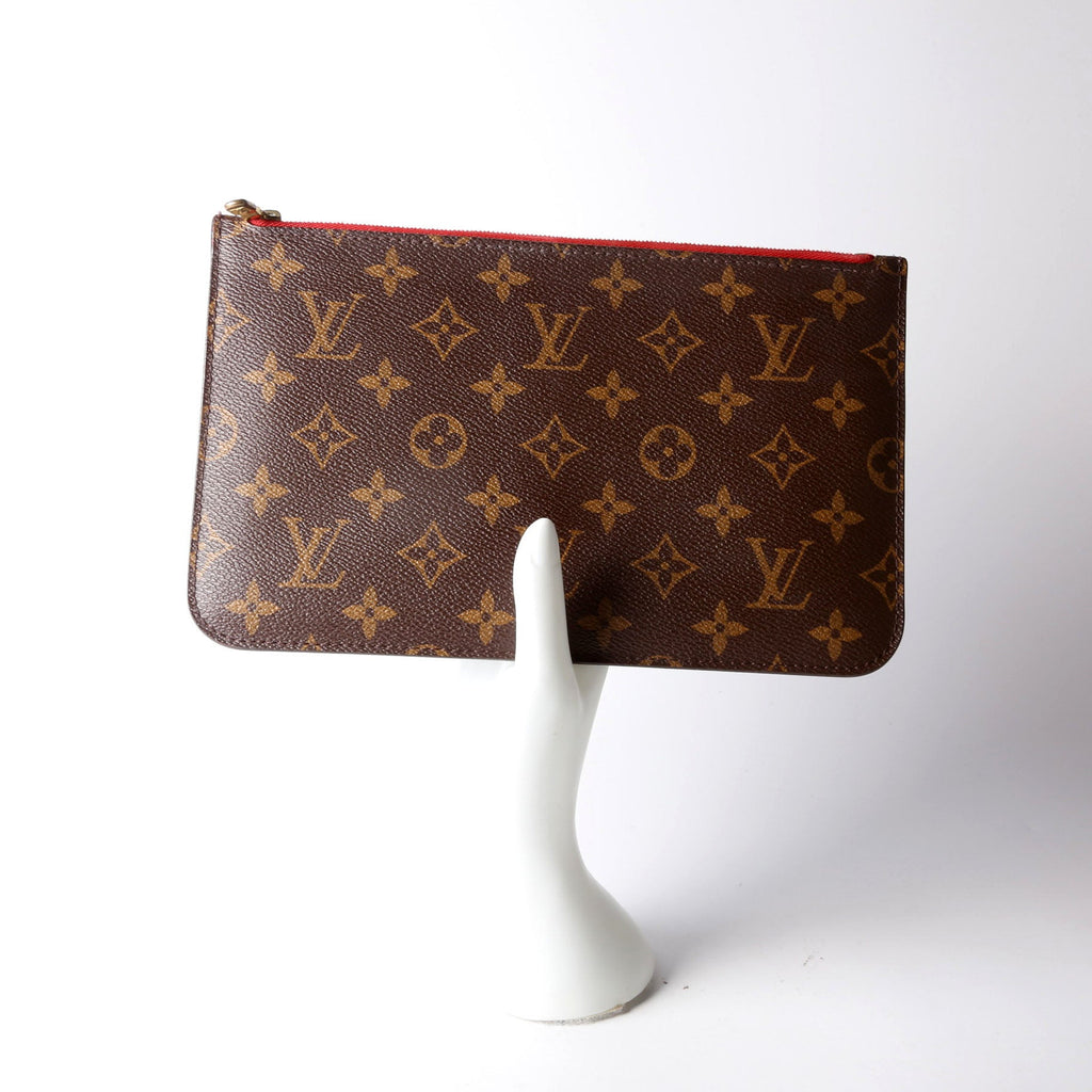 Louis Vuitton Pochette Only Monogram Neverfull Red