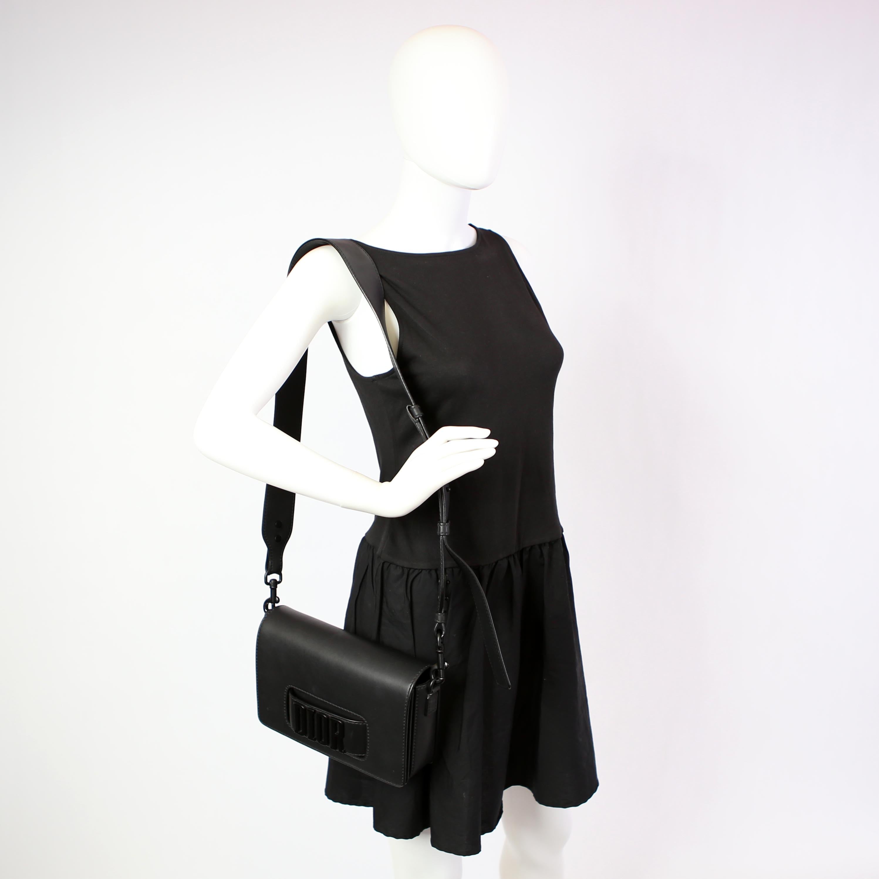 Christian Dior Dio(r)Evolution Flap Bag Ultra Matte Black