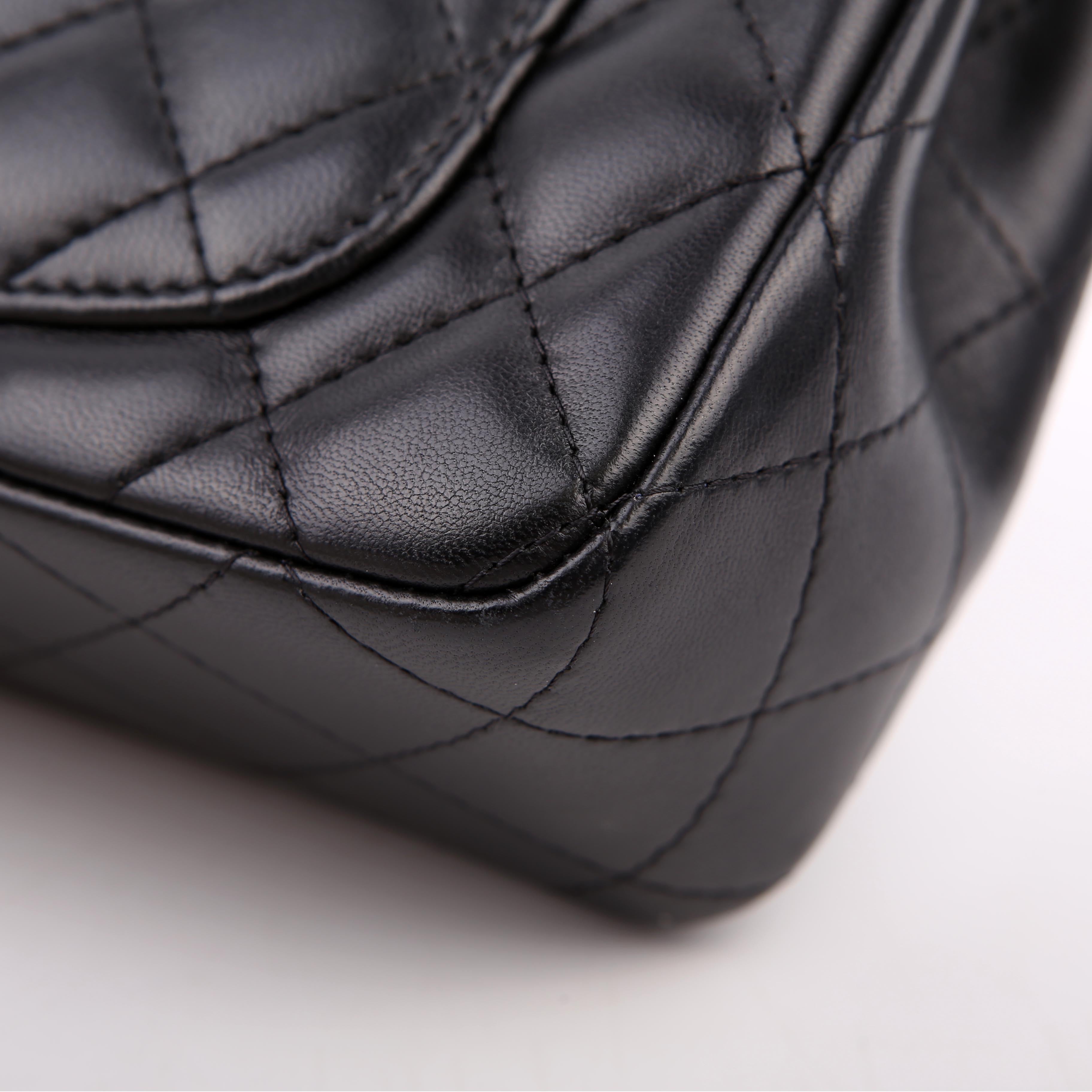 Chanel Classic Flap Mini Rectangle Lambskin RFID Black