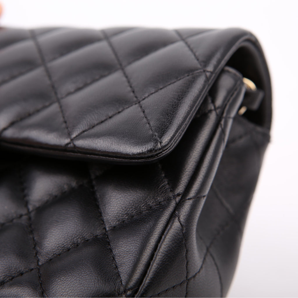 Chanel Classic Flap Mini Rectangle Lambskin RFID Black