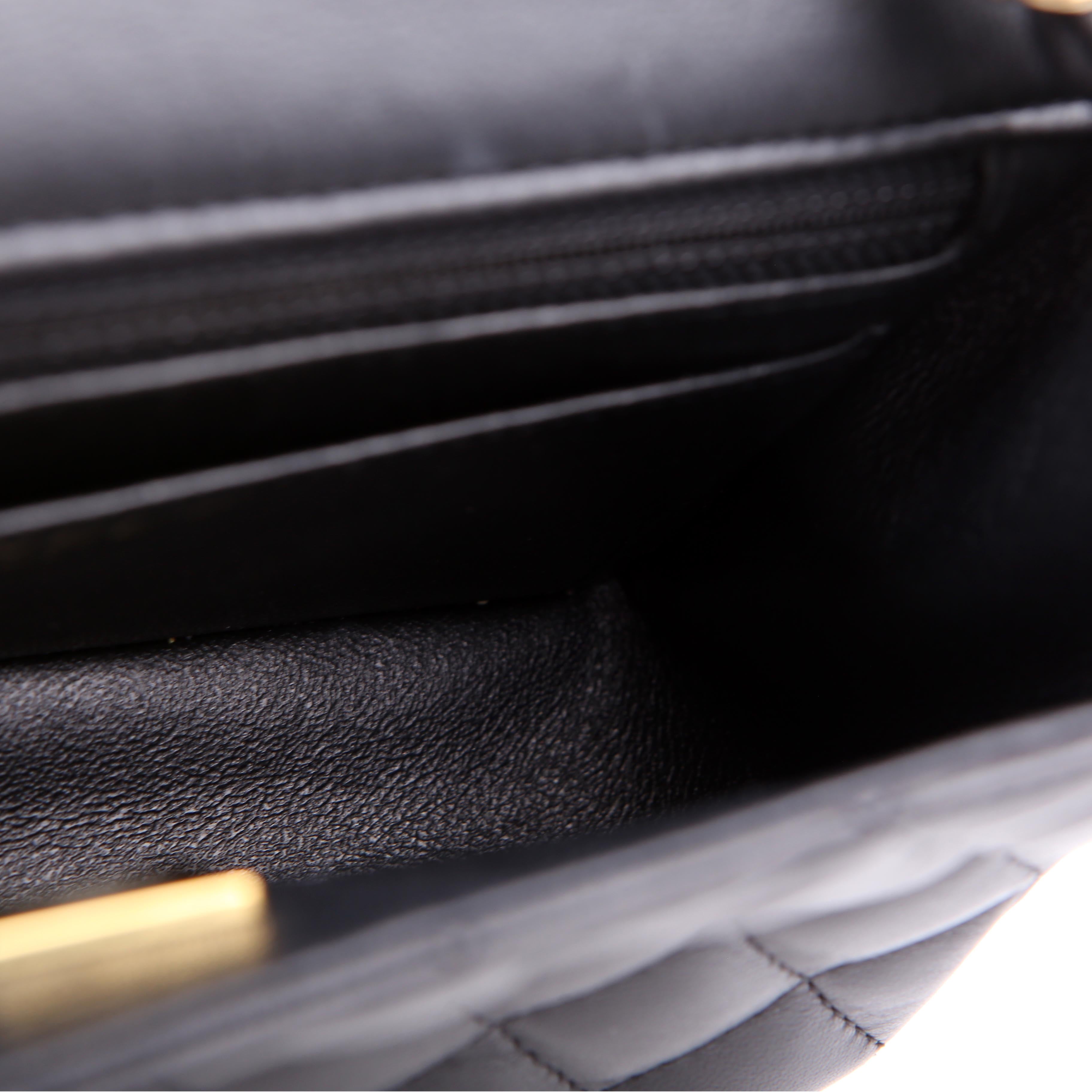 Chanel Classic Flap Mini Rectangle Lambskin RFID Black