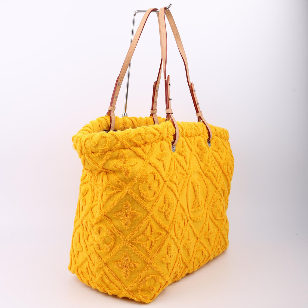 Louis Vuitton LVacation Tote Terry Cloth Monogram Yellow