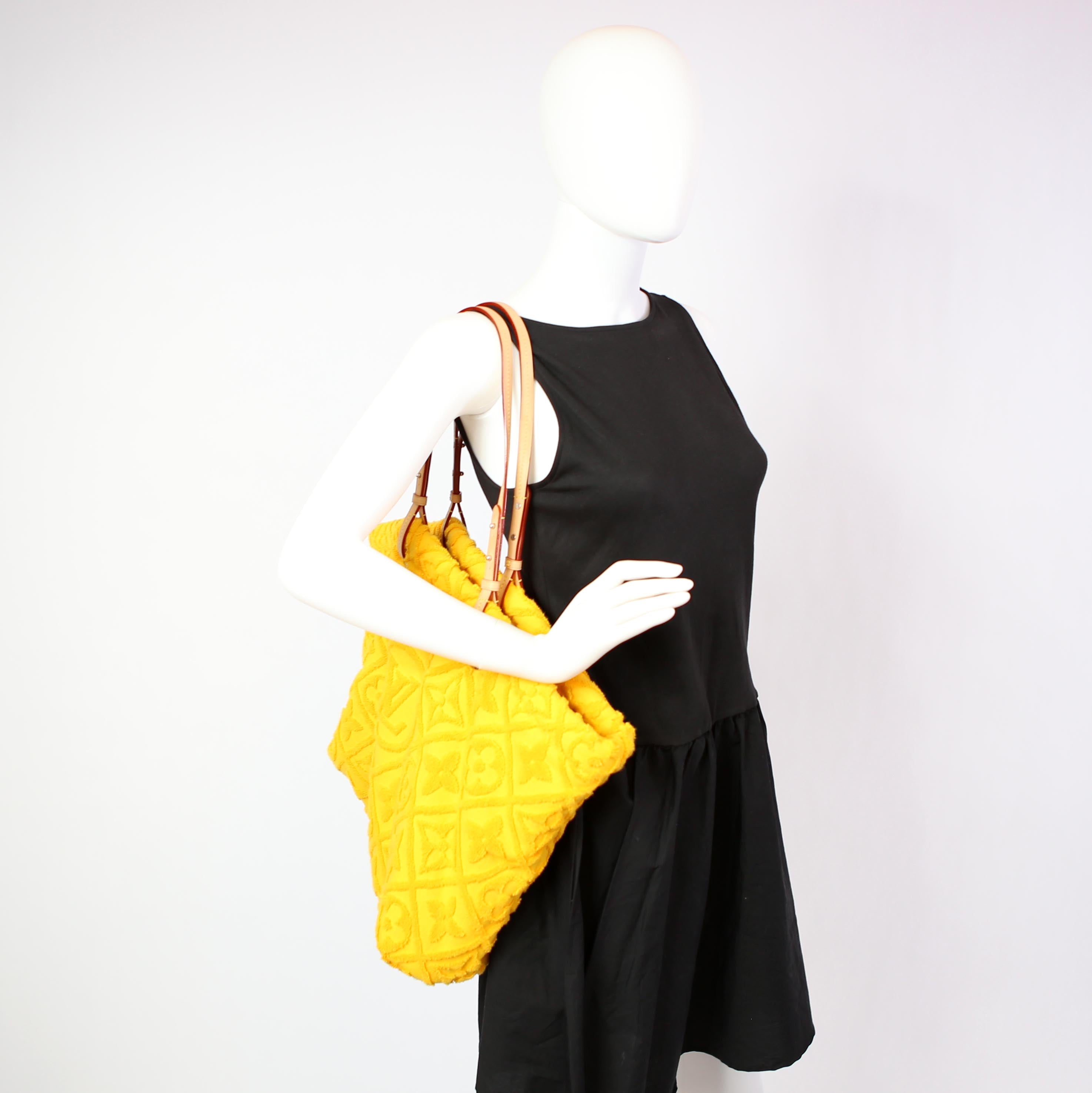 Louis Vuitton LVacation Tote Terry Cloth Monogram Yellow
