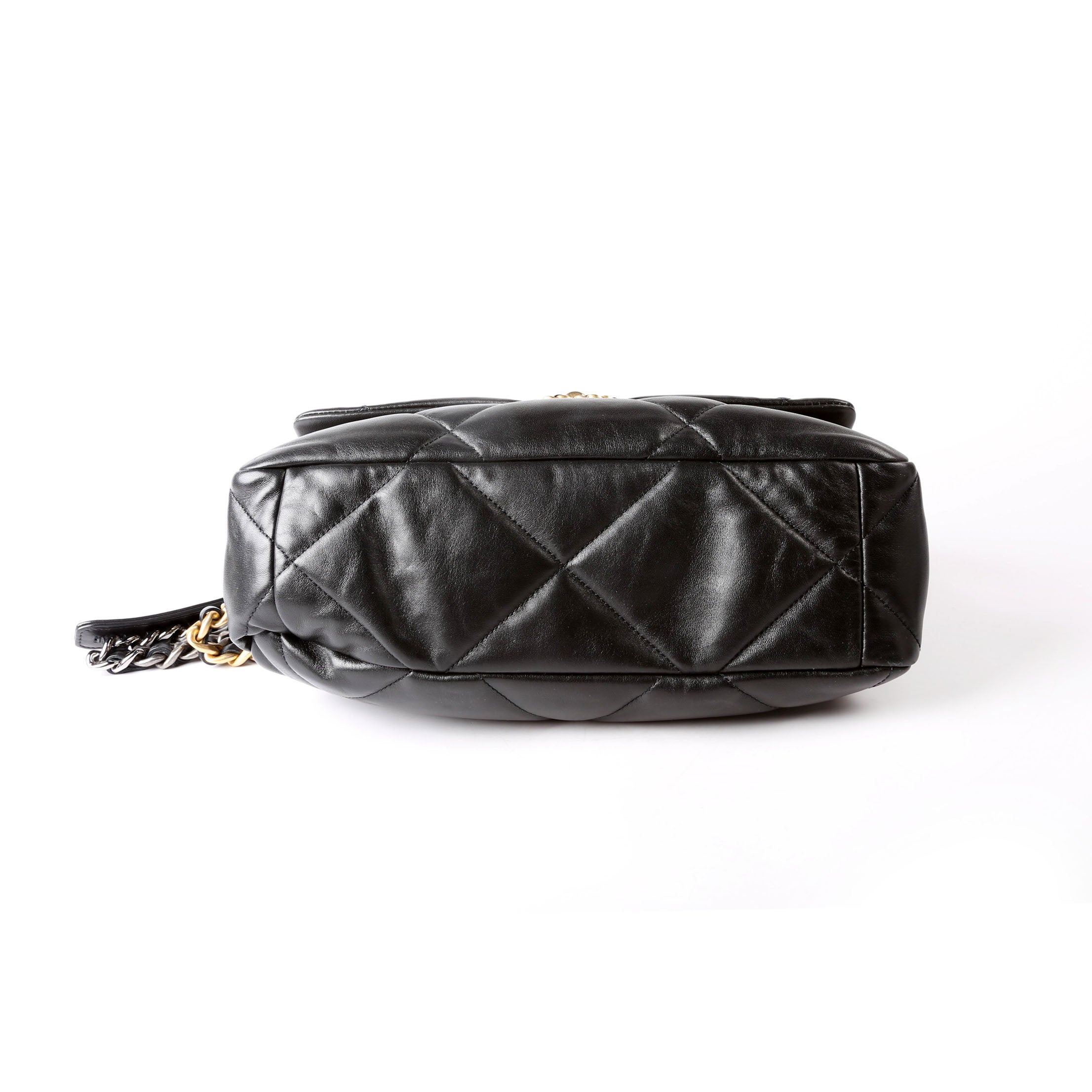 Chanel Quilted Goatskin 19 Large Flap 31M Black