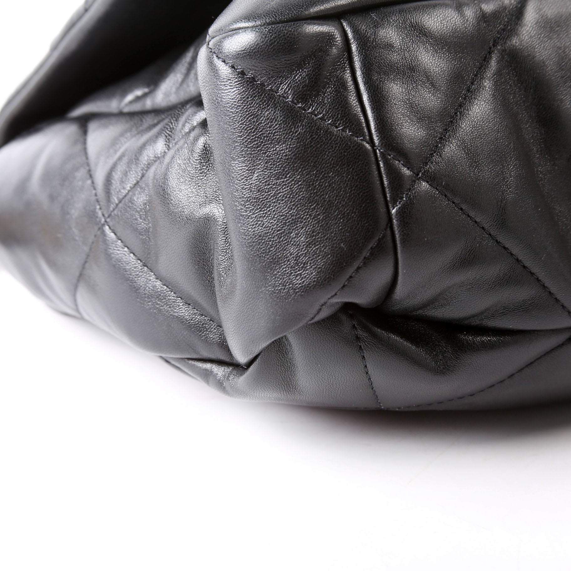 Chanel Quilted Goatskin 19 Large Flap 31M Black