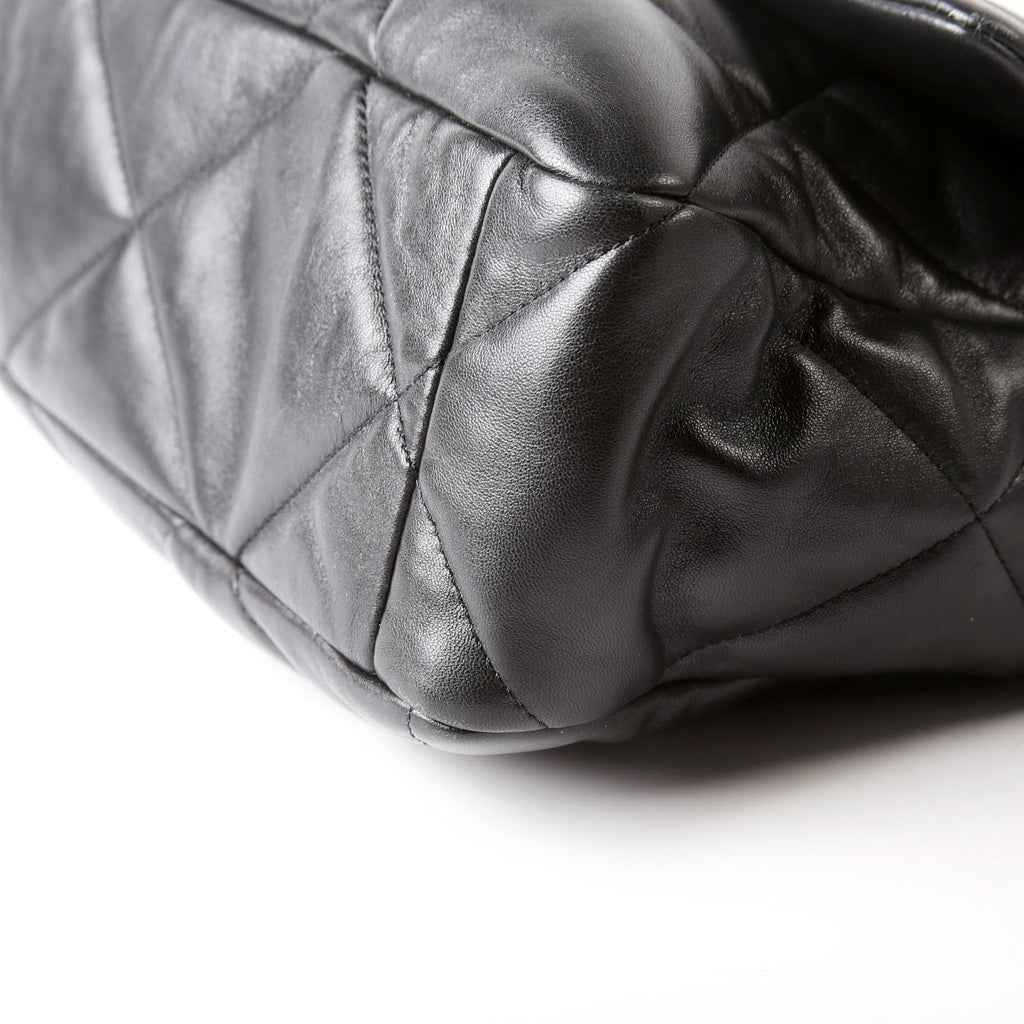 Chanel Quilted Goatskin 19 Large Flap 31M Black