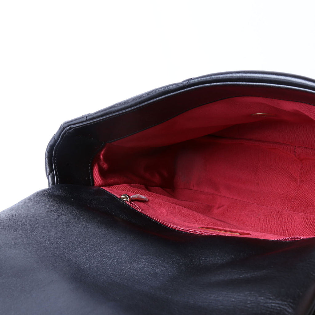 Chanel Quilted Goatskin 19 Large Flap 31M Black